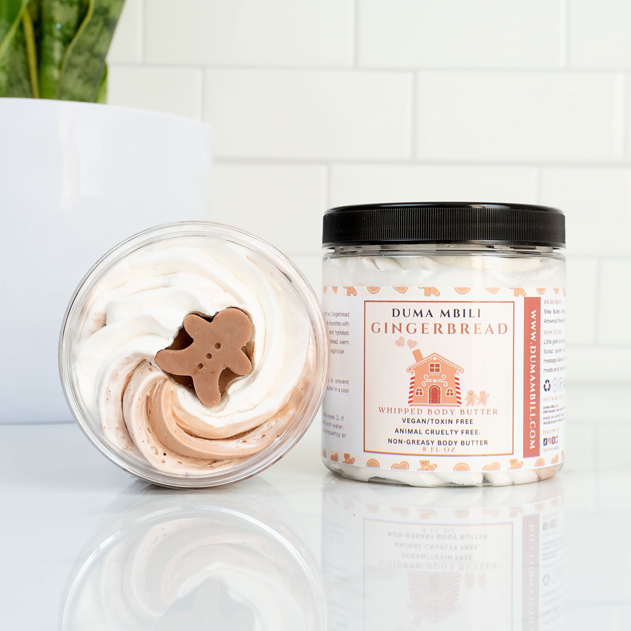 Gingerbread Whipped Body Butter – Shea, Mango & Cocoa Butter Blend, 8 oz