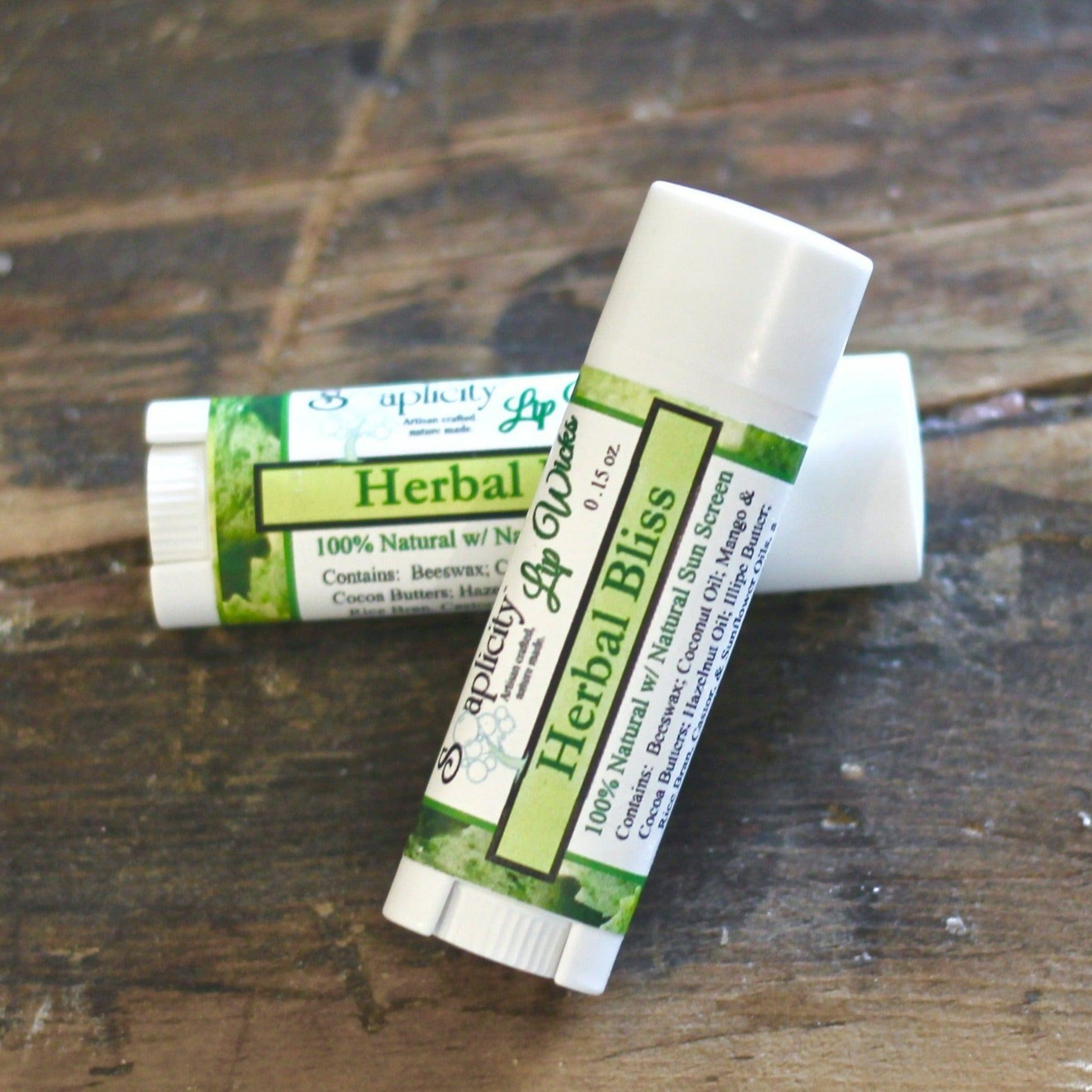 Herbal Bliss Lip Wick Lip Balm – Natural Herbal Moisturizing Lip Balm with SPF