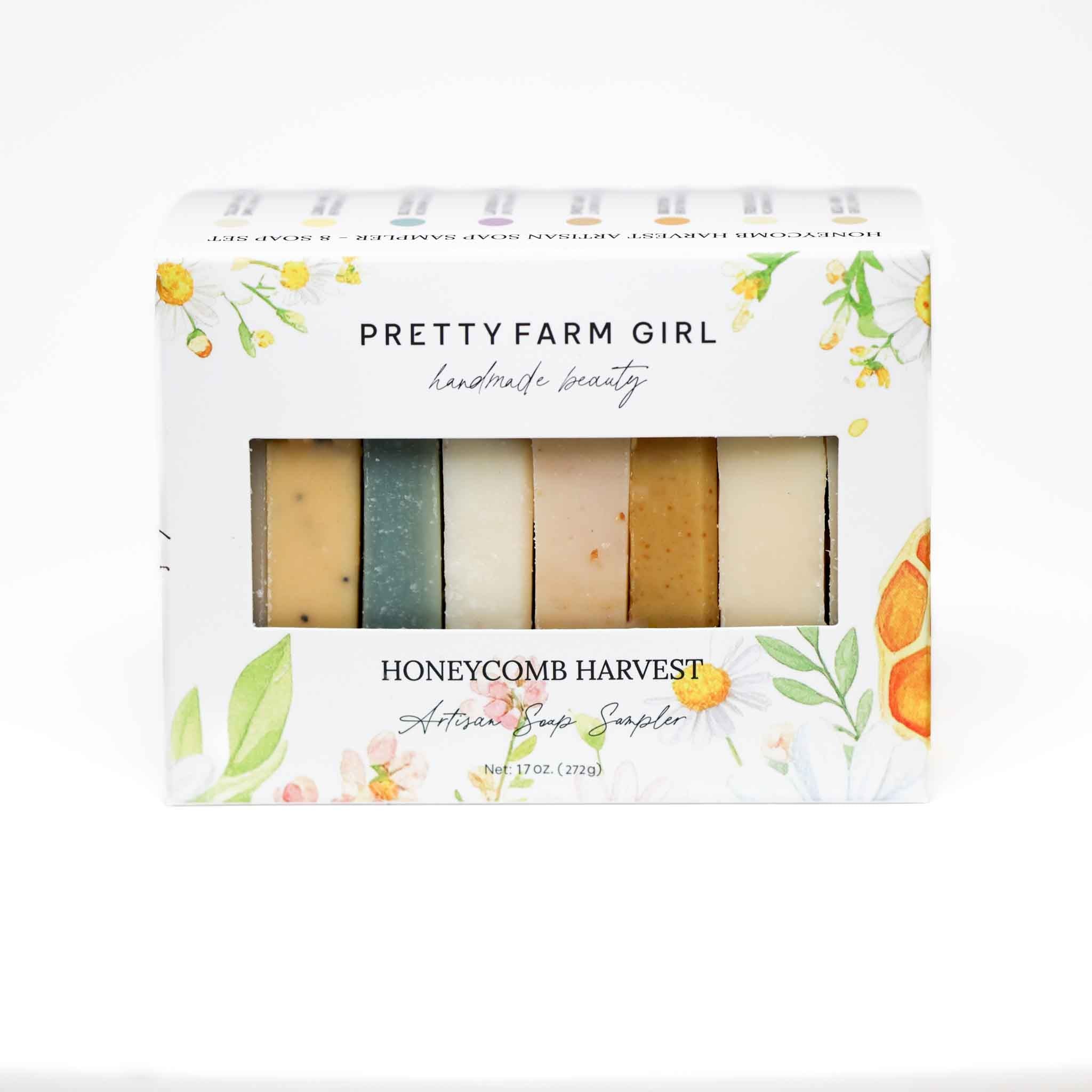 Honeycomb Harvest Goat Milk & Tallow Soap Sampler – Honey-Infused Handmade Soap Gift Set