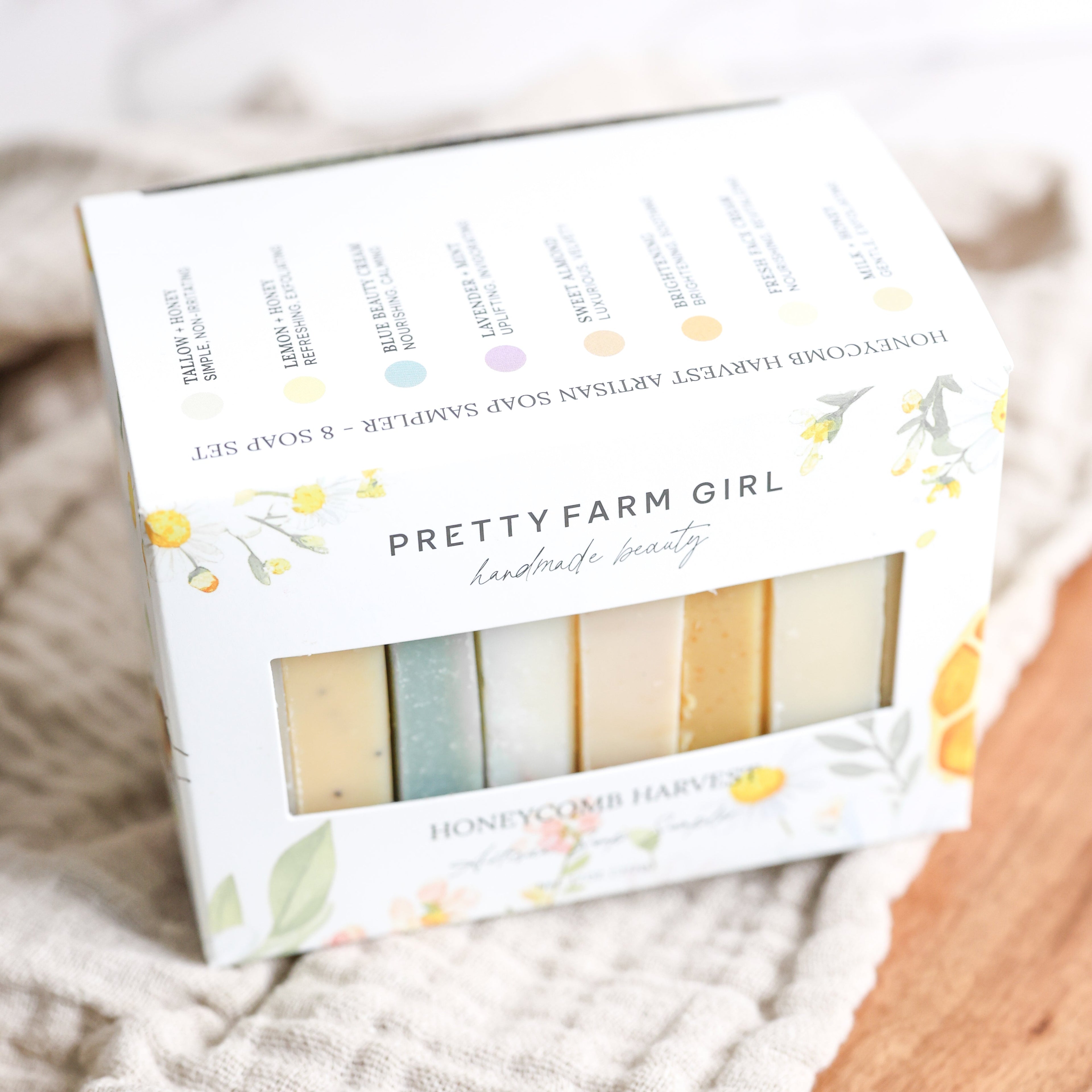 Honeycomb Harvest Goat Milk & Tallow Soap Sampler – Honey-Infused Handmade Soap Gift Set