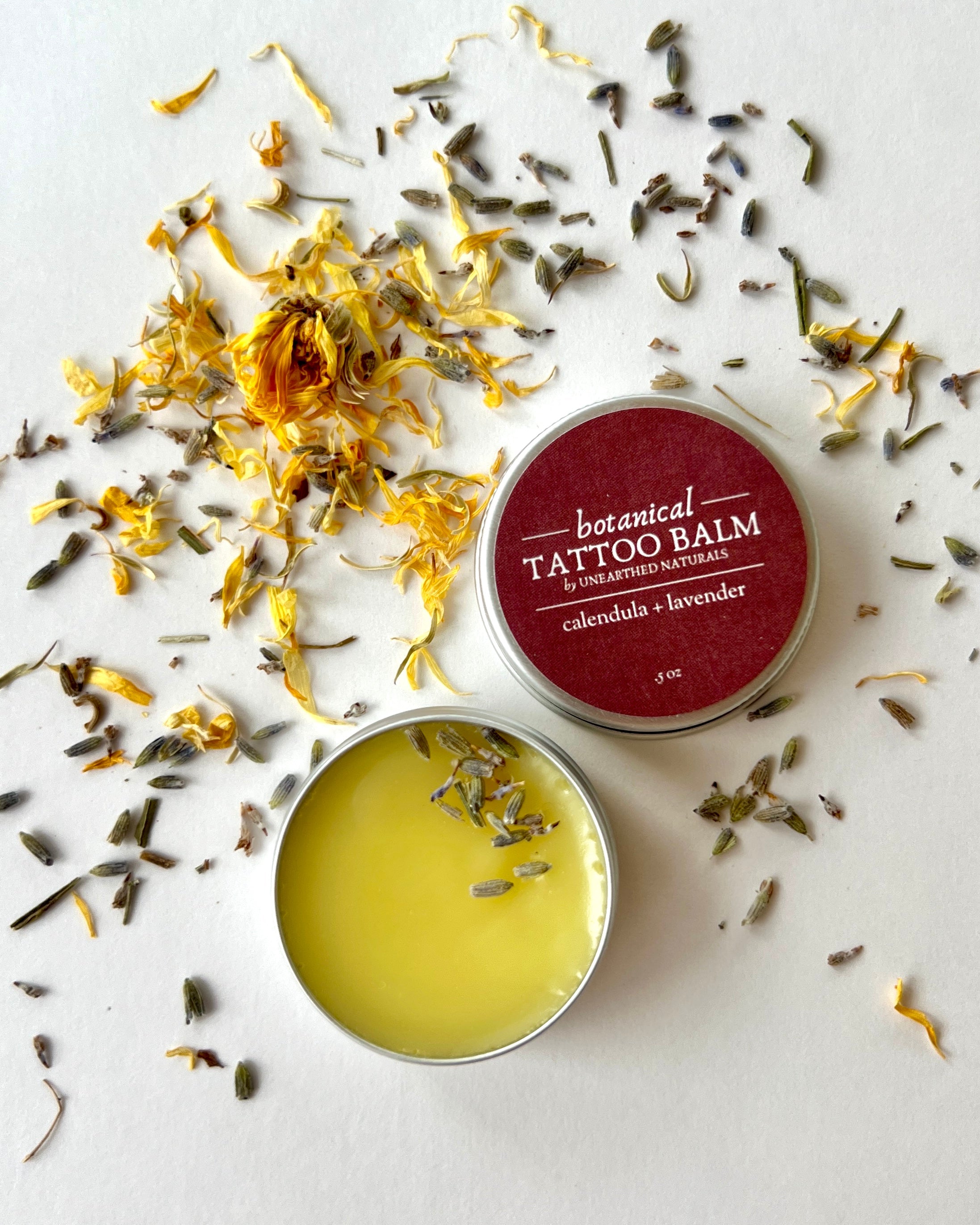 Botanical Tattoo Balm - Calendula Salve | Natural Healing