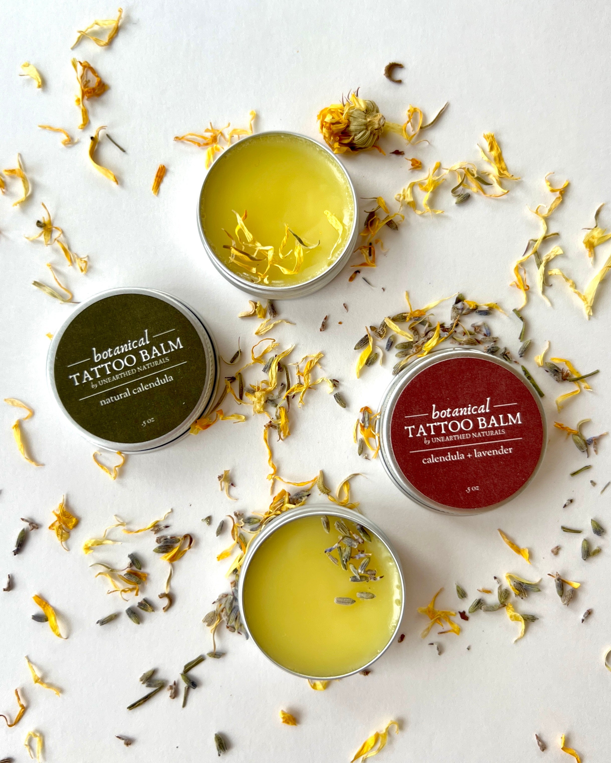 Botanical Tattoo Balm - Calendula Salve | Natural Healing