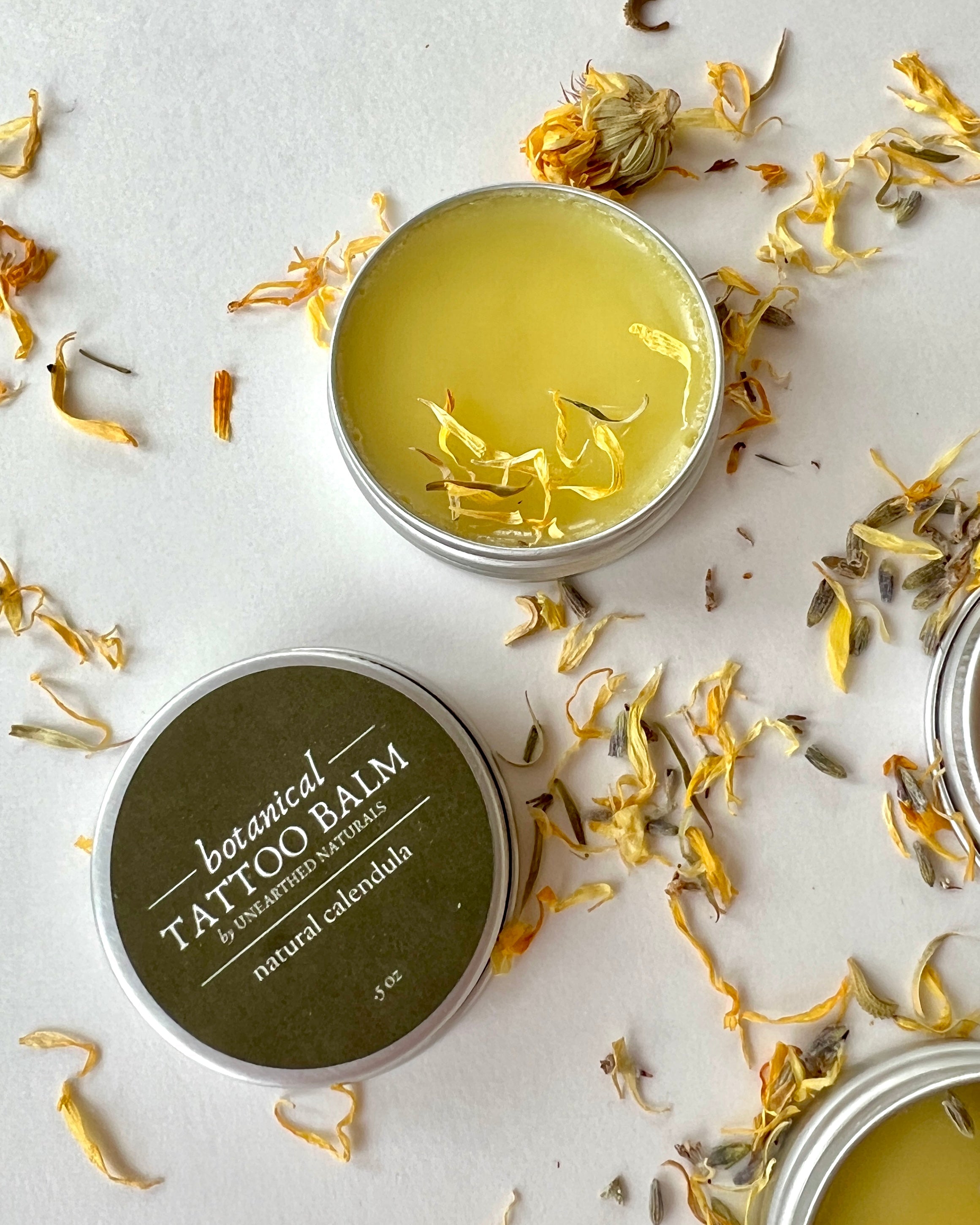 Botanical Tattoo Balm - Calendula Salve | Natural Healing
