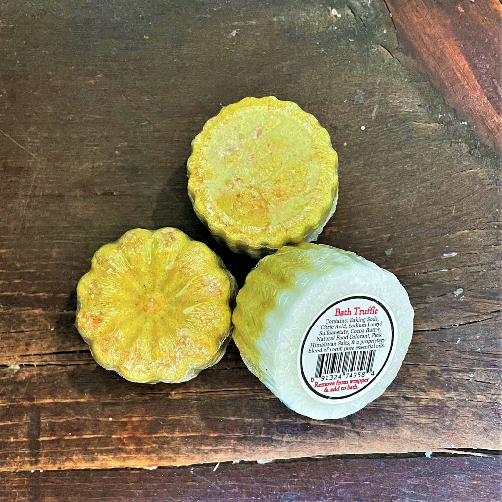 Bubble Bath Truffles – Mini Natural Fizzing Bubble Bath Bombs with Cocoa & Mango Butter