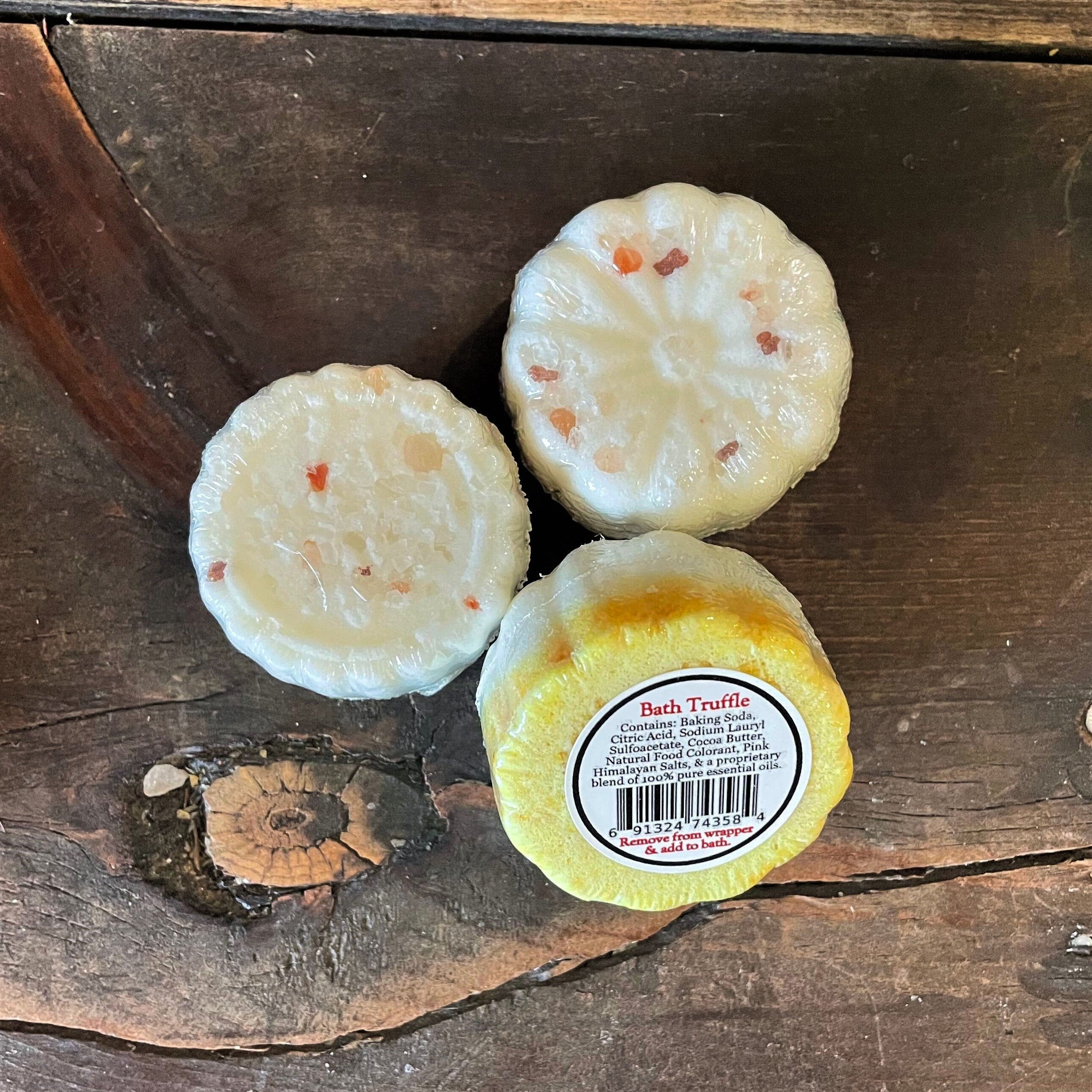 Bubble Bath Truffles – Mini Natural Fizzing Bubble Bath Bombs with Cocoa & Mango Butter