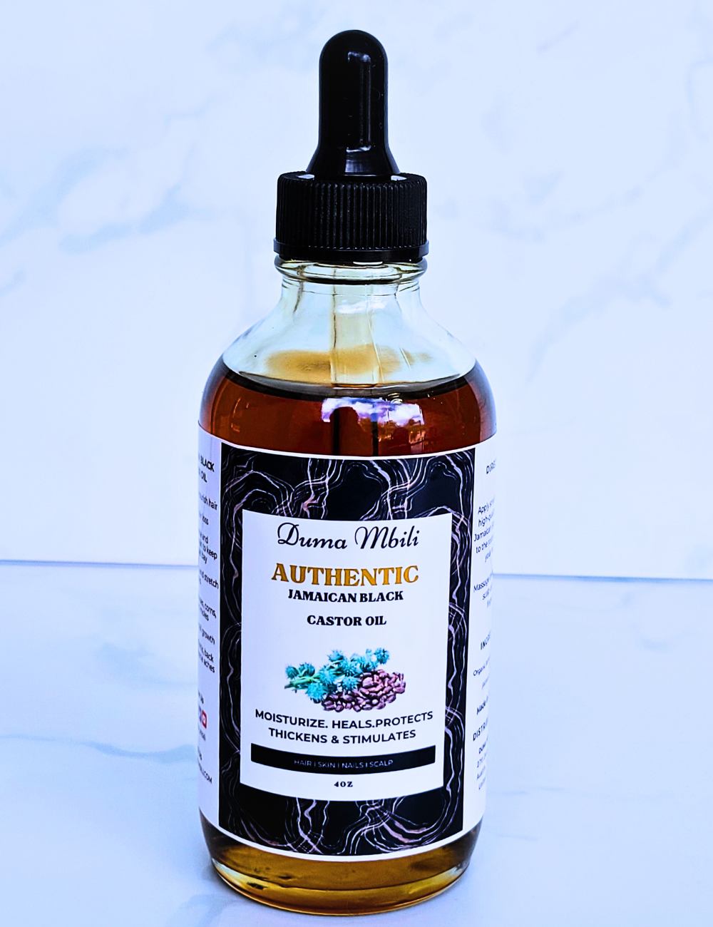 Unrefined Jamaican Black Castor Oil – Organic, for Hair & Skin