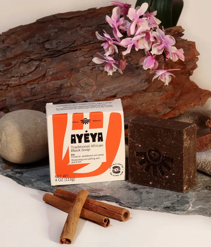 Traditional African Black Soap Bar – Joy