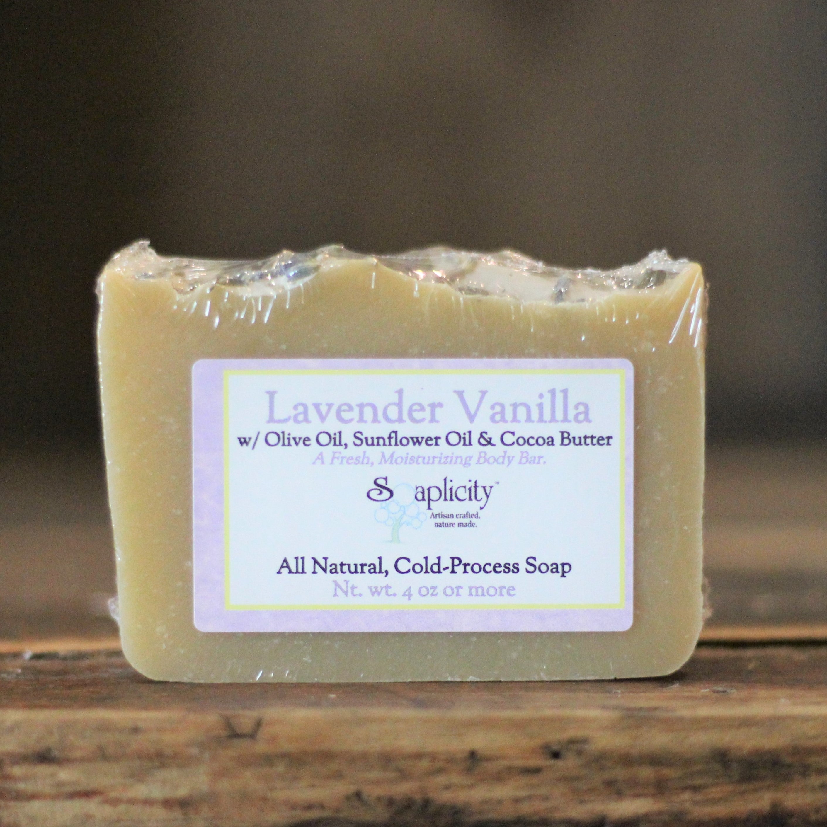 Lavender Vanilla Soap Bar – Calming & Nourishing Natural Bar Soap