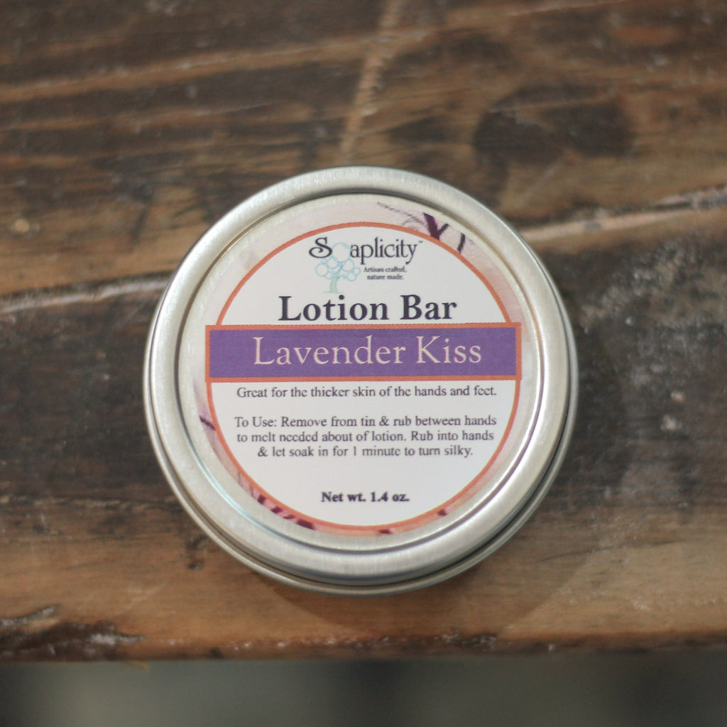 Lavender Kiss Lotion Bar – Natural Solid Moisturizer with Mango & Cocoa Butter