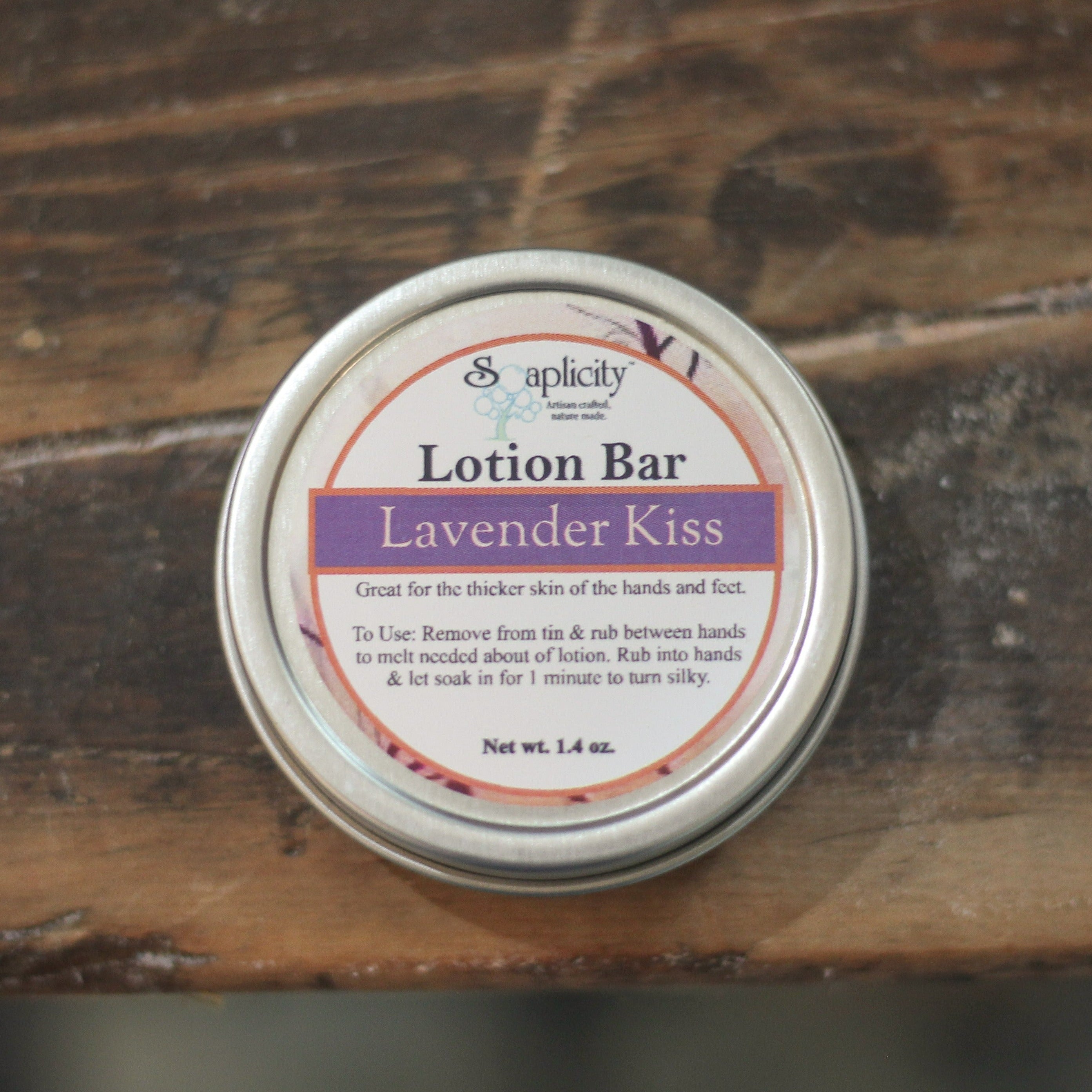 Lavender Kiss Lotion Bar – Natural Solid Moisturizer with Mango & Cocoa Butter
