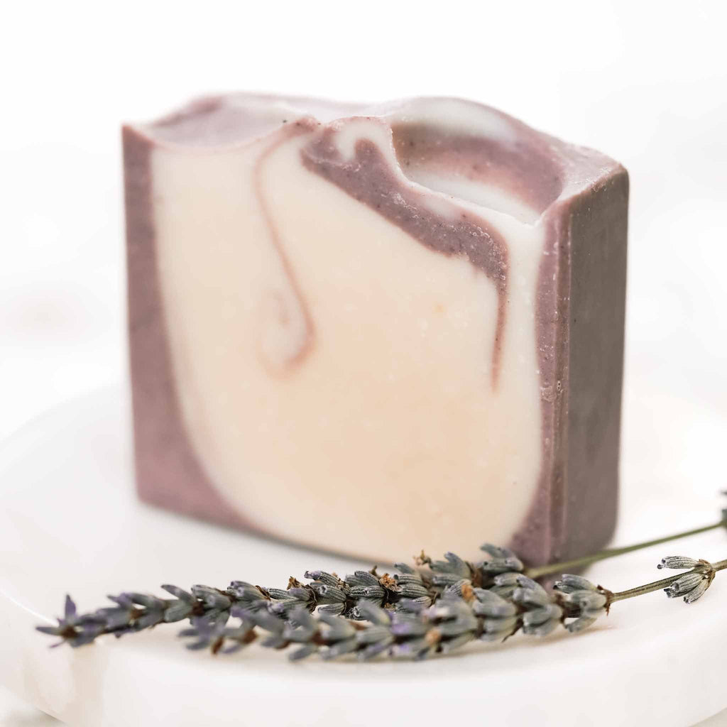 Lavender & Mint Tallow & Goat Milk Soap Bar – Calming Handmade Bar
