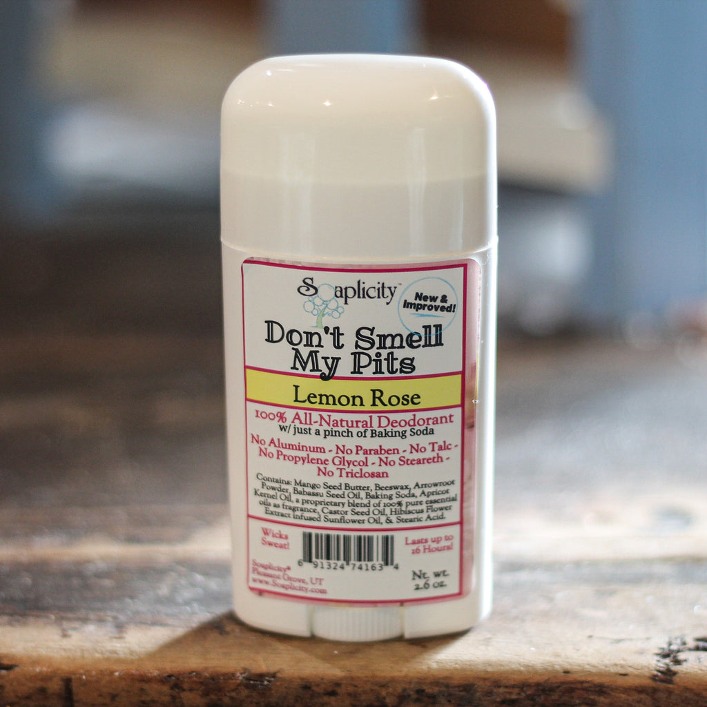Don't Smell My Pits Natural Deodorant – Lemon Rose Scent | Aluminum-Free
