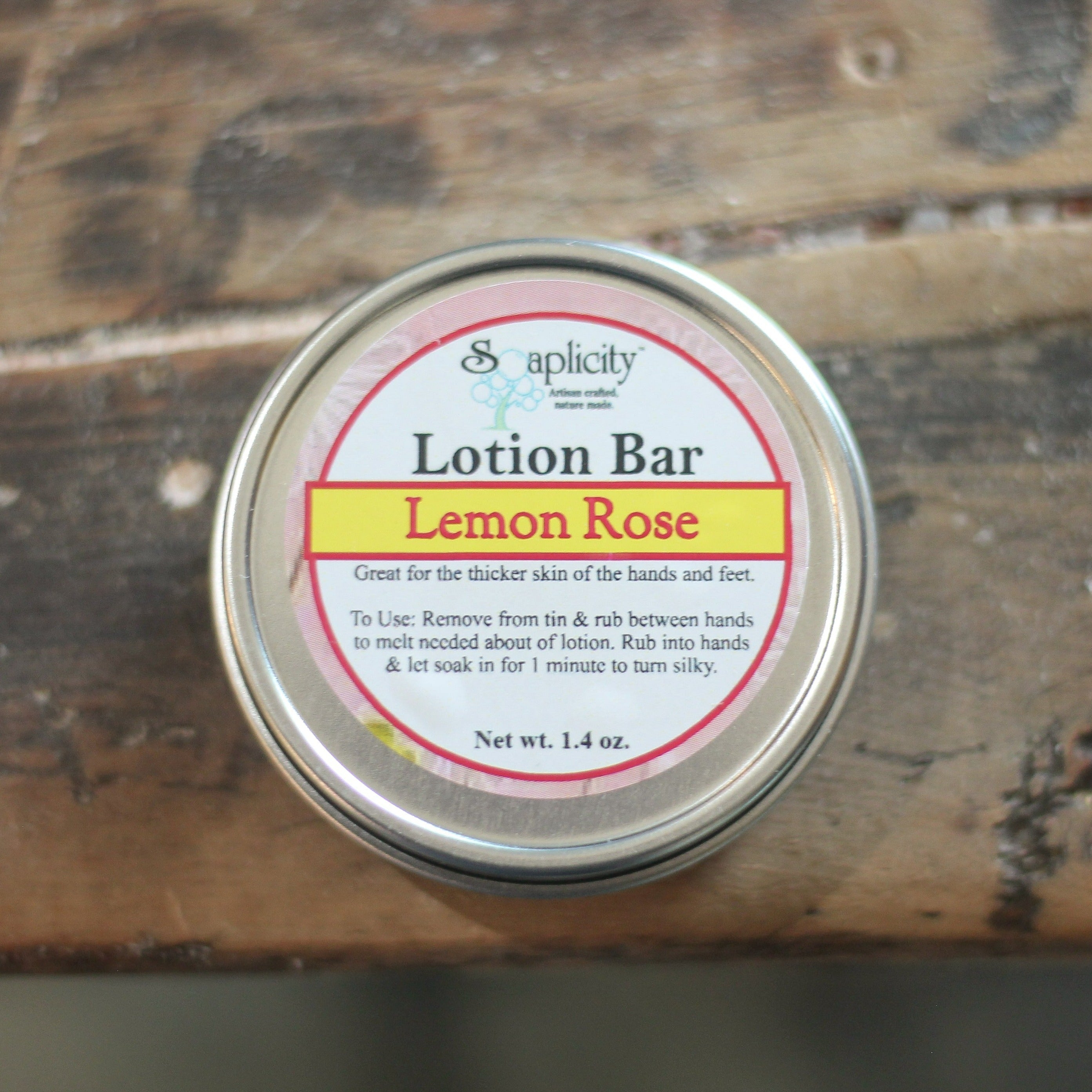 Lemon Rose Lotion Bar – Brightening & Romantic Solid Moisturizer
