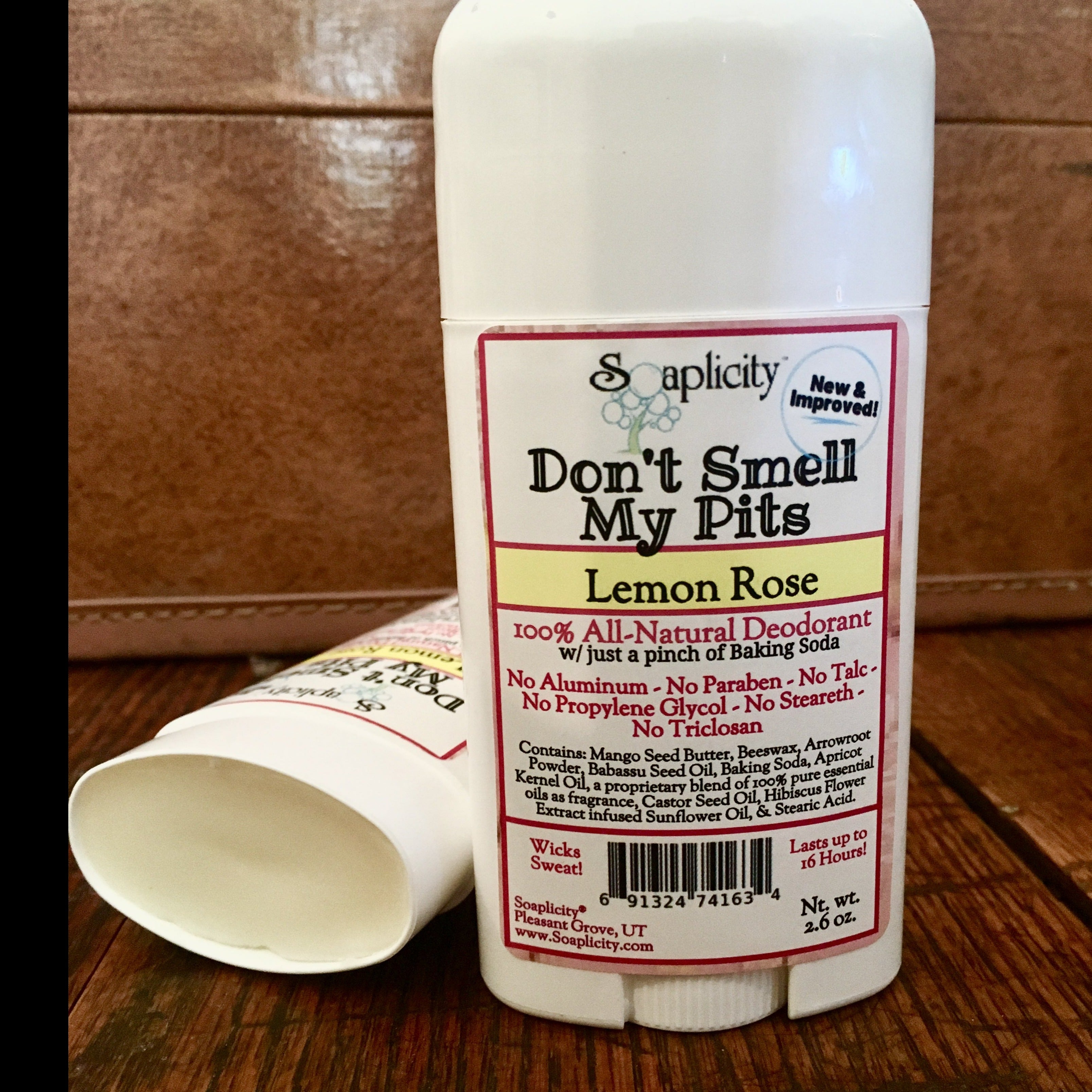 Don't Smell My Pits Natural Deodorant – Lemon Rose Scent | Aluminum-Free