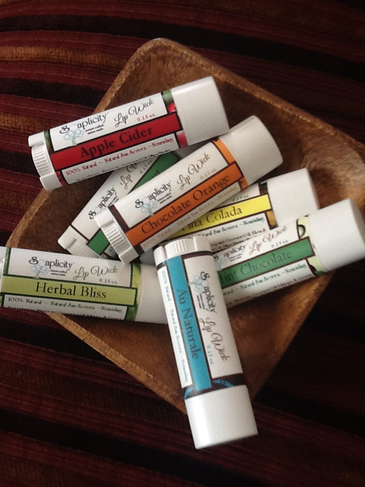 Pina Colada Lip Wick Lip Balm – Natural Tropical Moisturizing Lip Balm with SPF