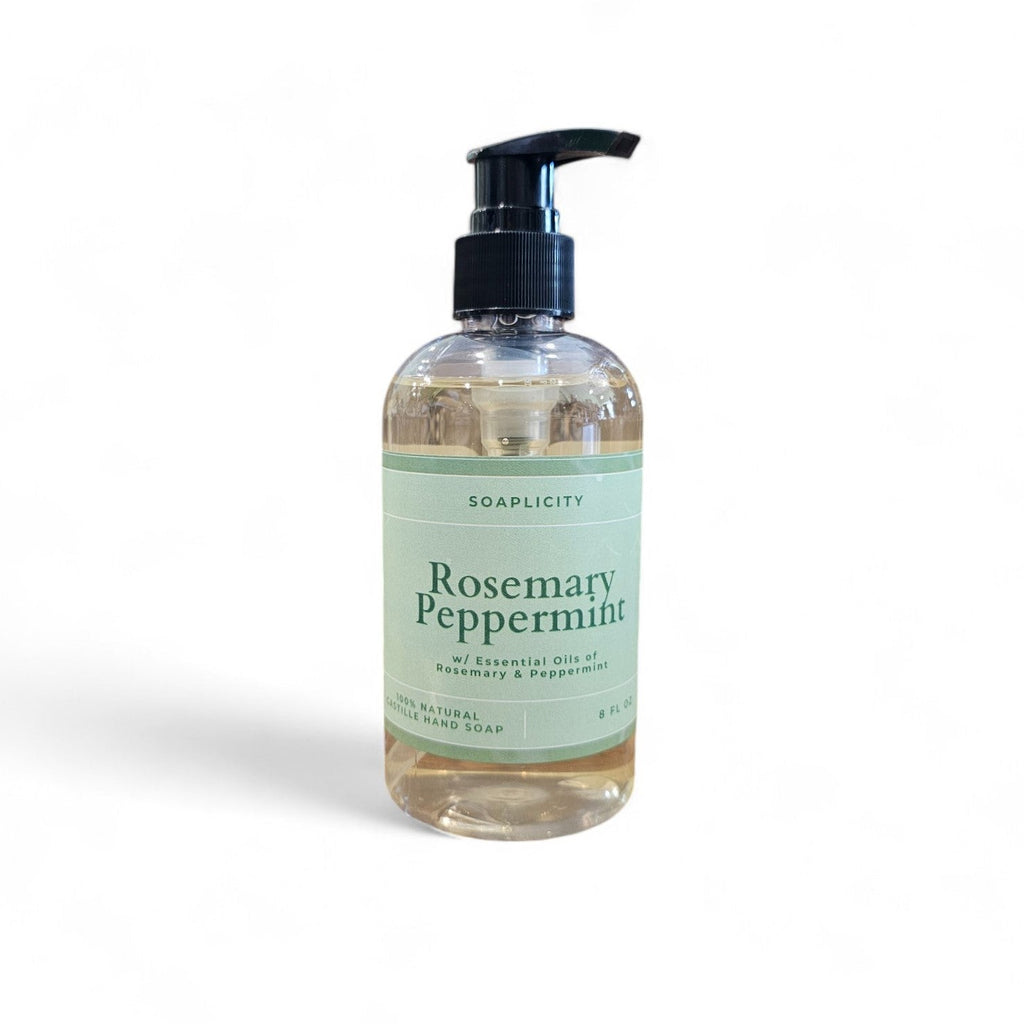 Rosemary Peppermint Liquid Hand Soap – 100% Natural, 8 fl. oz