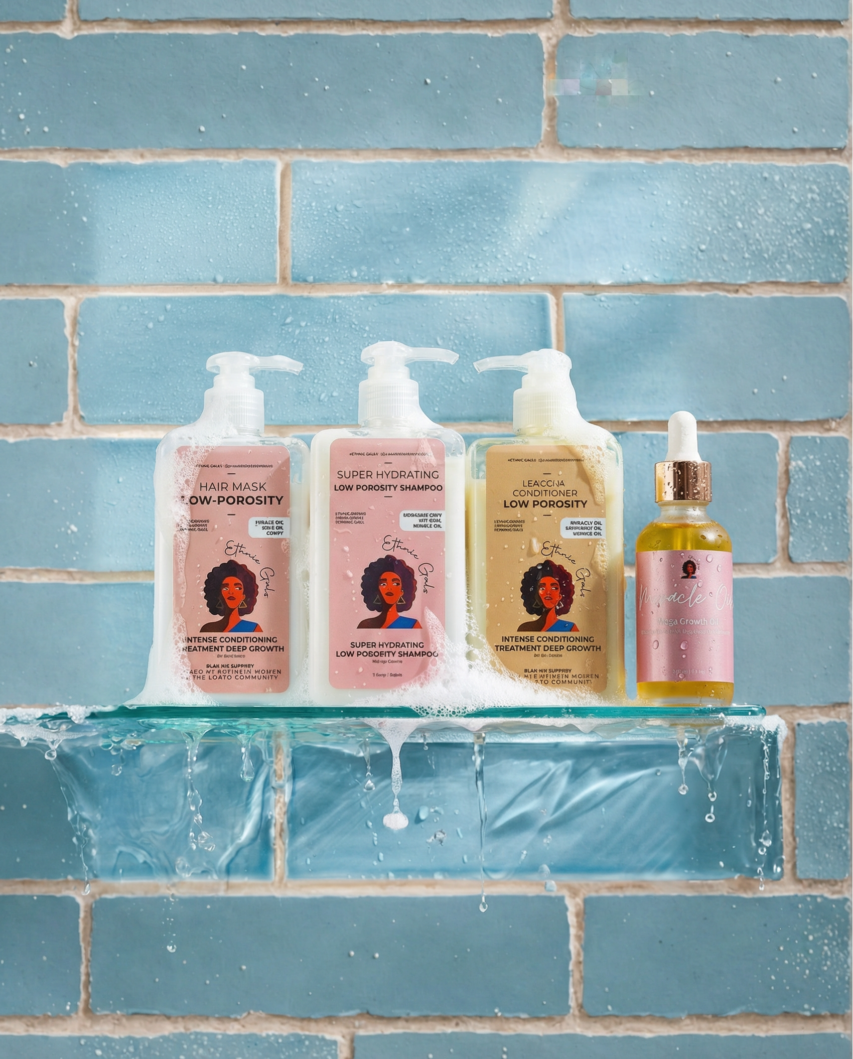 Low Porosity Hair Care Essentials Bundle - Growth & Deep Moisture