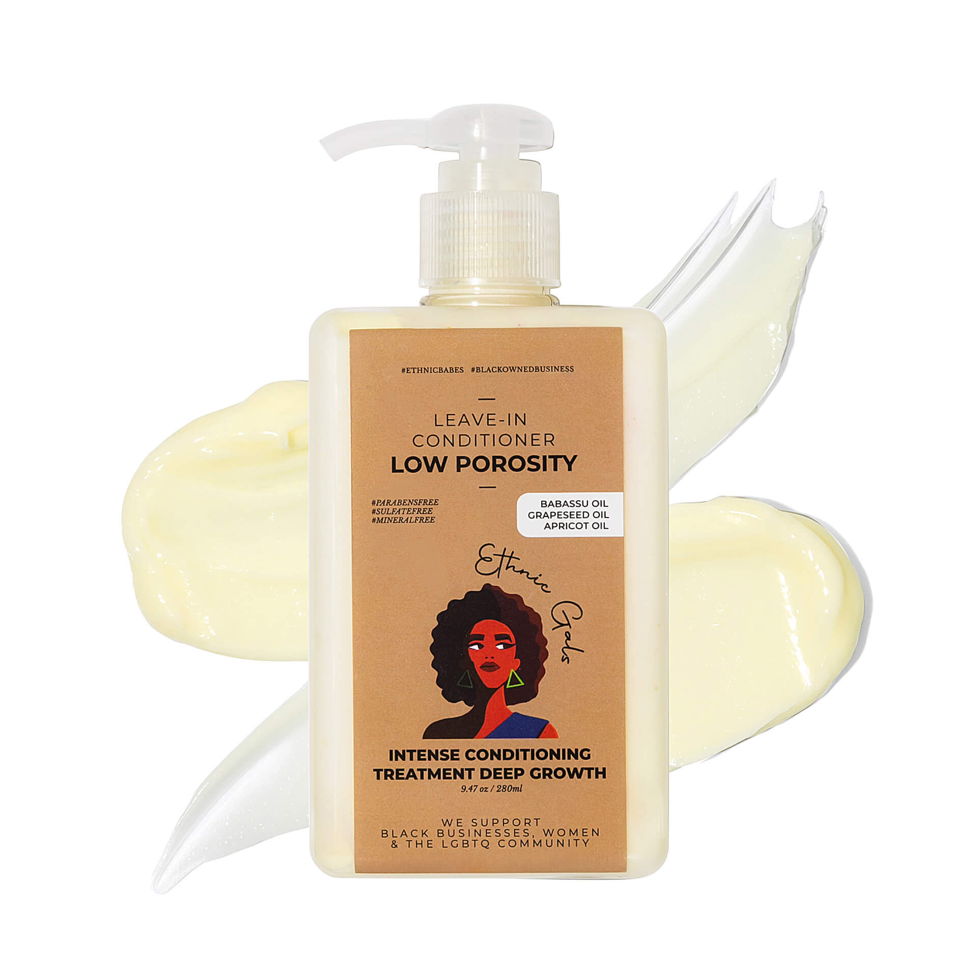 Low Porosity Deep Moisture Leave-In Conditioner