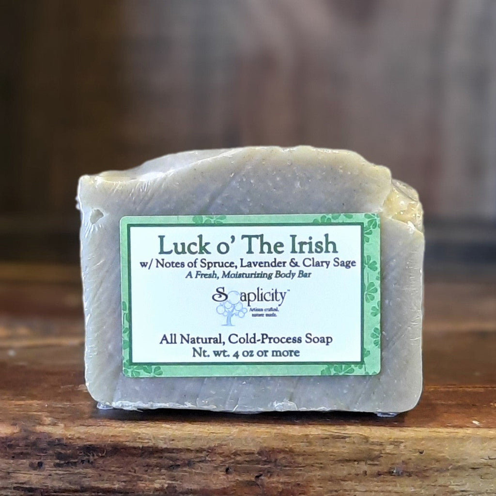 Luck o' The Irish Soap Bar – Fresh & Clean Natural Soap with Nettle Leaf & Bentonite Clay