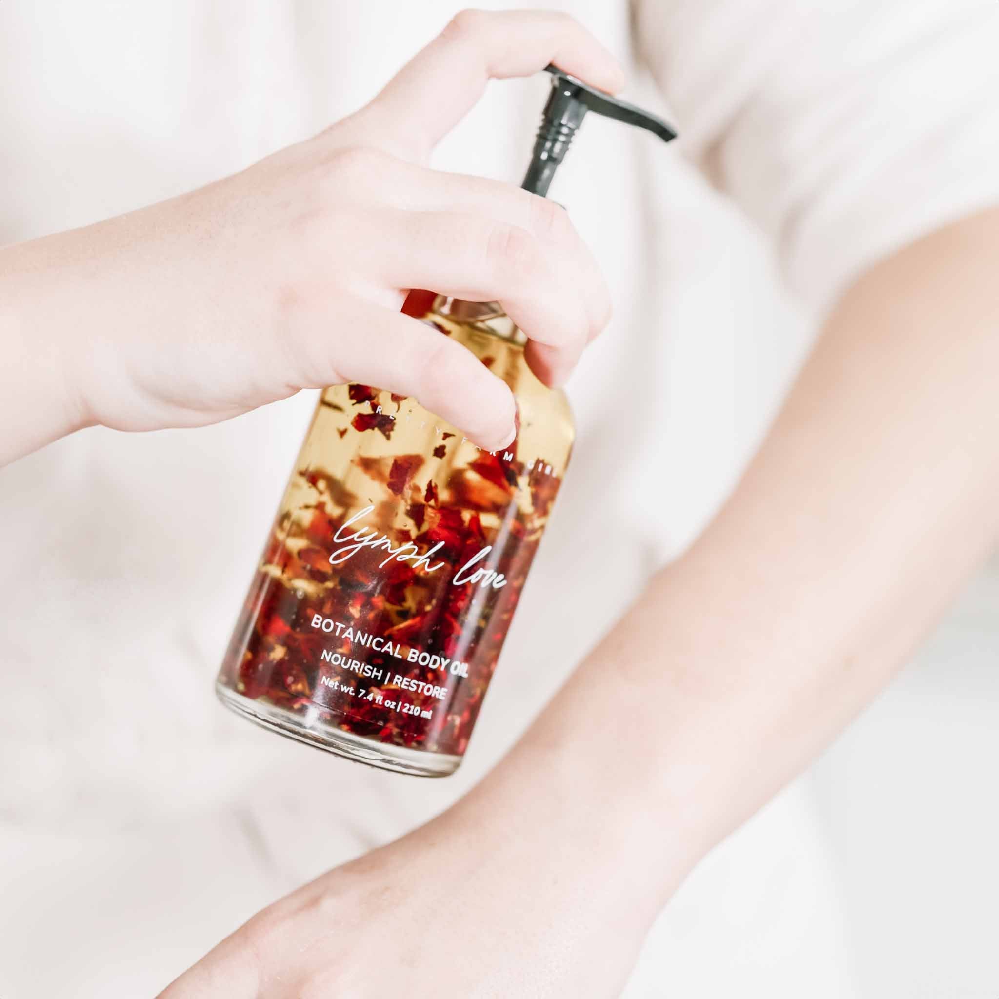 Lymph Love Body Oil for Massage – Lymphatic Drainage Massage Oil