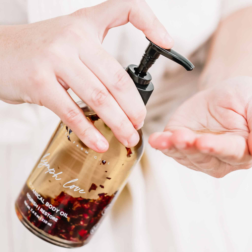 Lymph Love Body Oil for Massage – Lymphatic Drainage Massage Oil