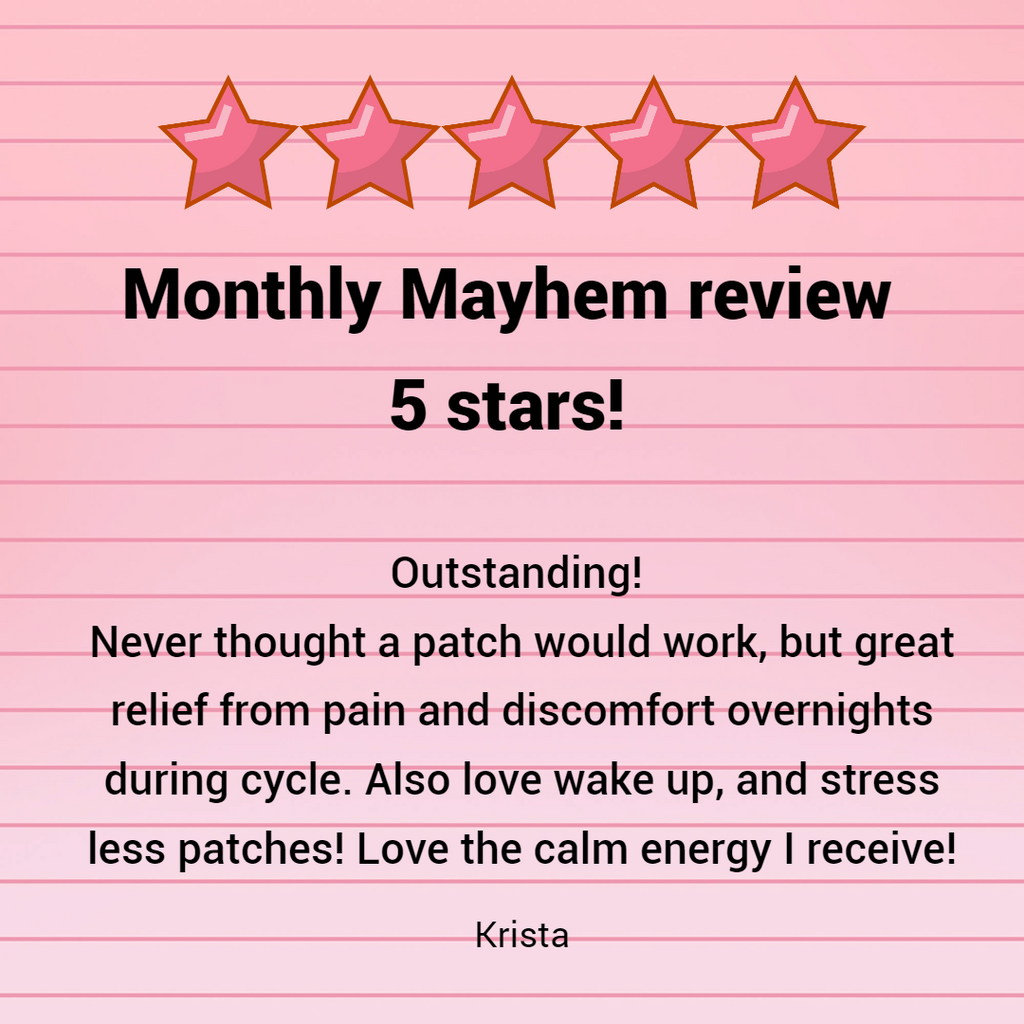 VICI Wellness Monthly Mayhem Topical Patch – PMS & Cycle Support