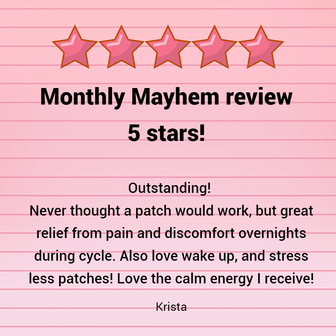 VICI Wellness Monthly Mayhem Topical Patch – PMS & Cycle Support