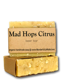 Mad Hops Citrus Luxury Soap Bar | Hops Beer Bar | Gift | Organic Shea Butter | Hand Wash Soap | Vegan | All Natural
