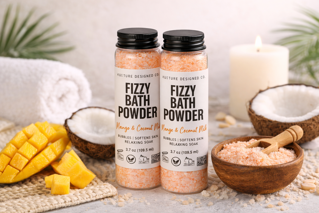 MANGO AND COCONUT MILK | FIZZY BATH POWDER