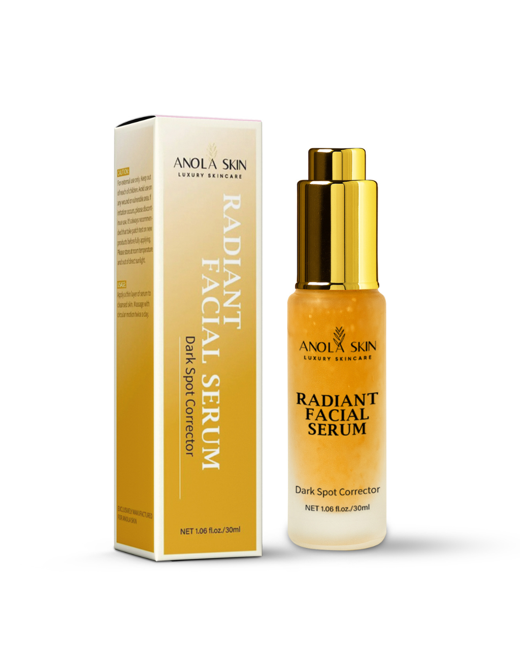 Face Radiance Serum — Brightening & Firming Serum with 24K Gold & Kojic Acid