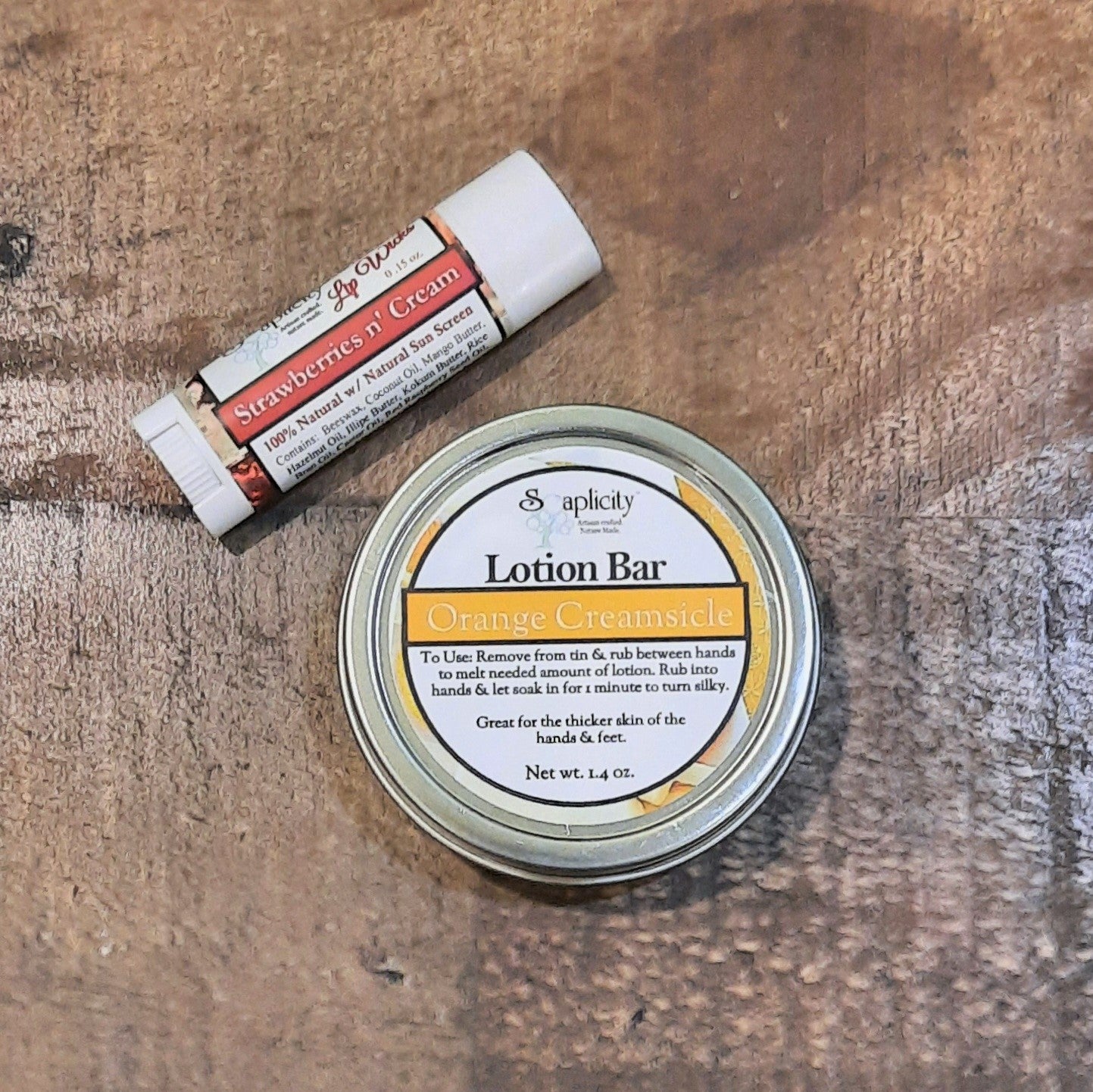 Lip & Lotion Gift Sets – Natural Lotion Bar & Lip Balm Duo