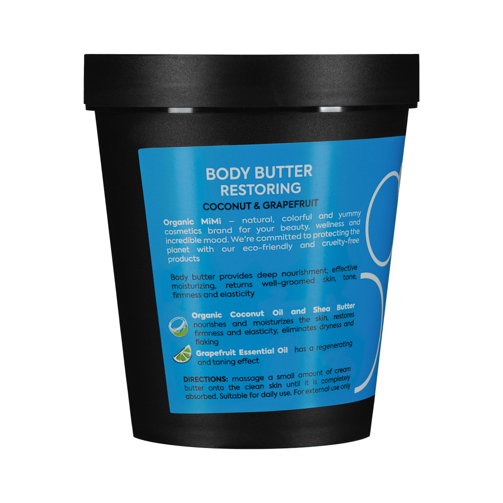 Organic Mimi Restoring Body Butter – Coconut & Grapefruit, 200ml