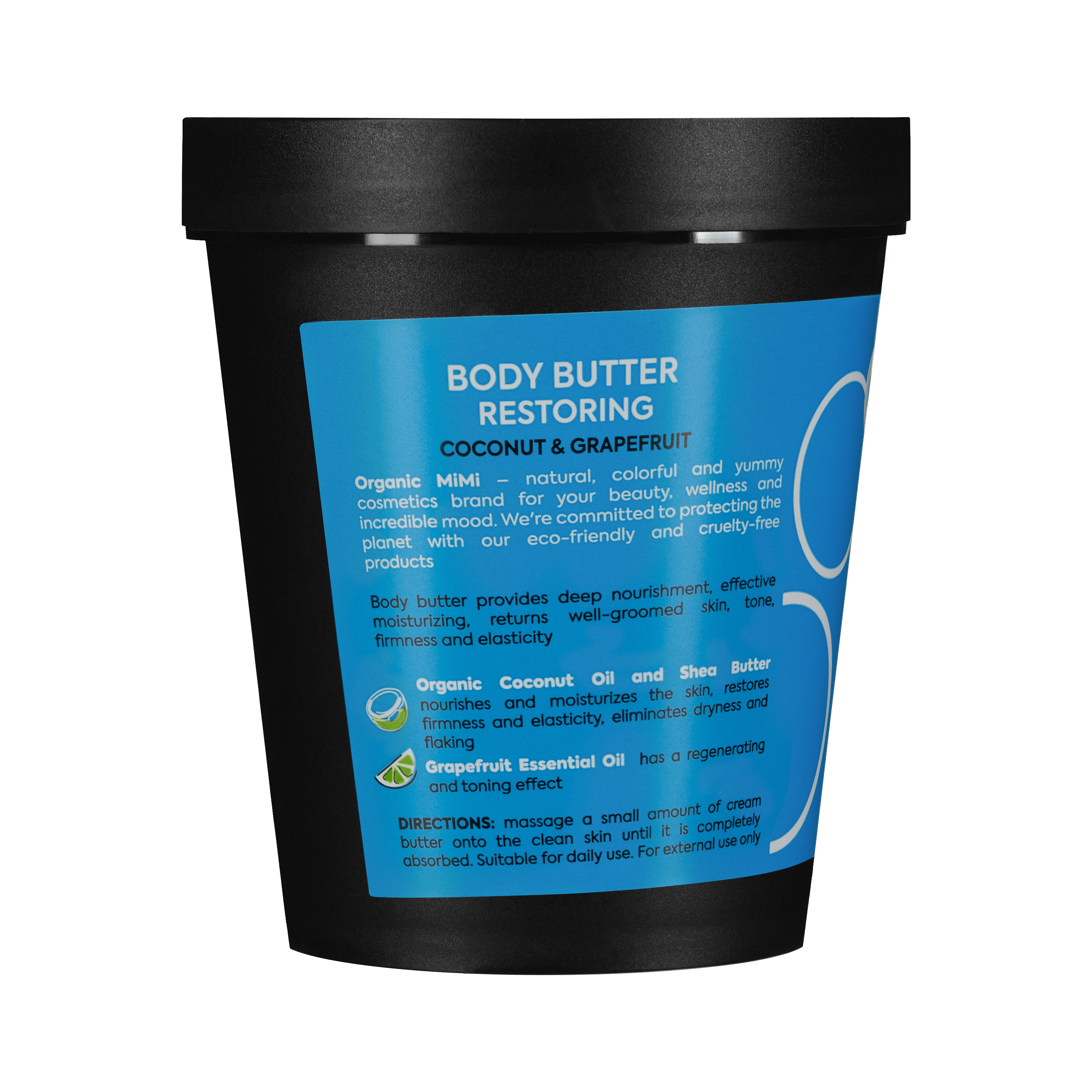 Organic Mimi Restoring Body Butter – Coconut & Grapefruit, 200ml