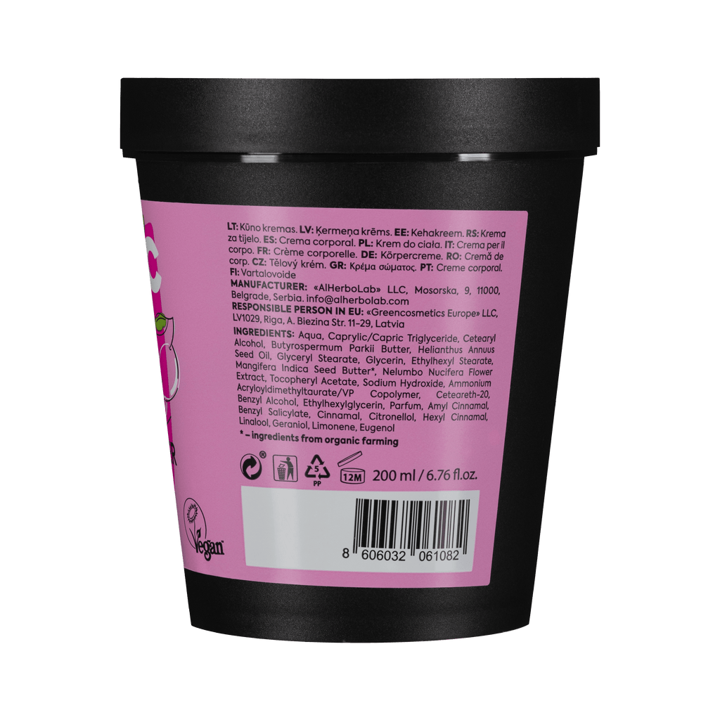 Organic Mimi Leave-In Body Conditioner – Mango & Lotus, 200ml