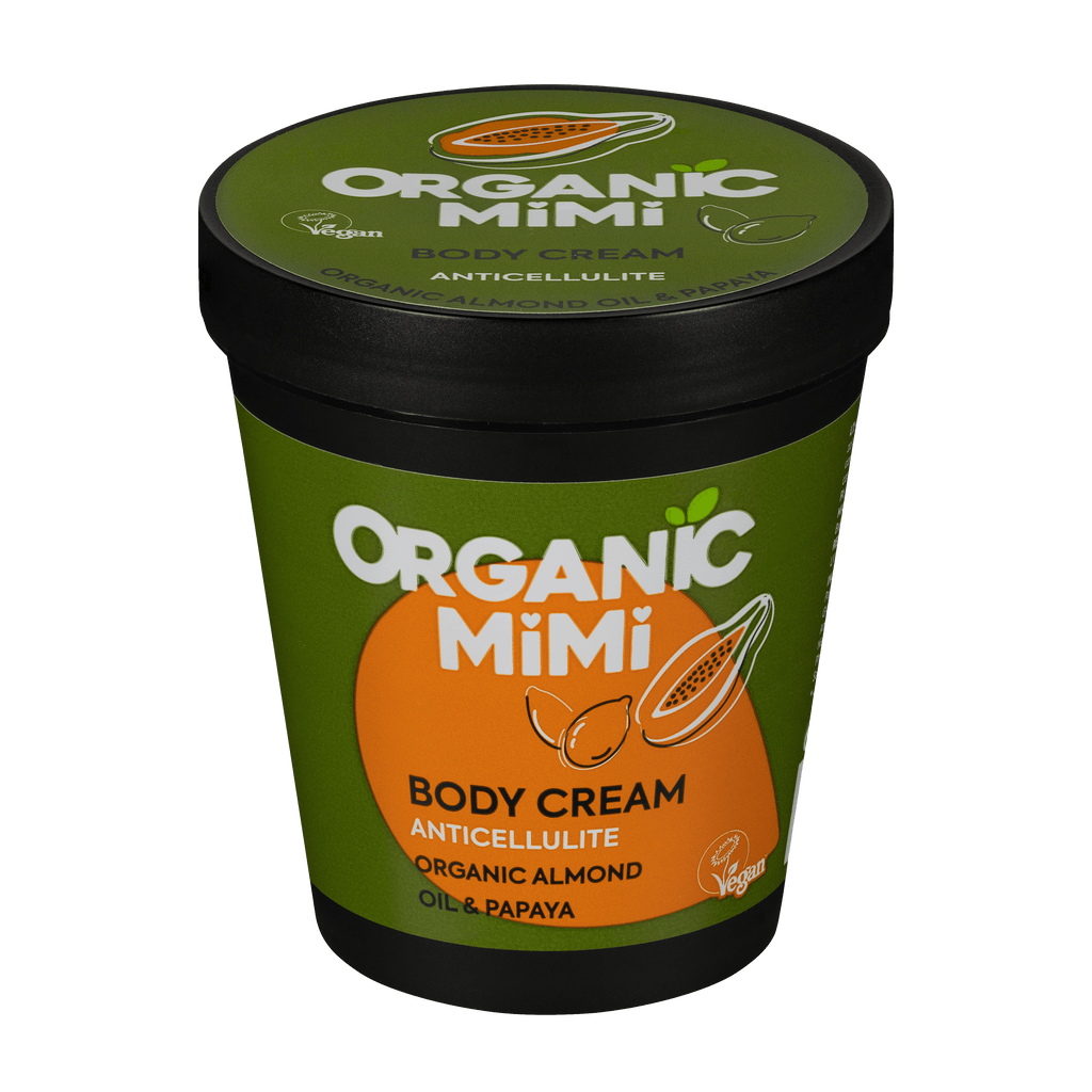 Organic Mimi Anticellulite Body Cream – Almond & Papaya, 200ml