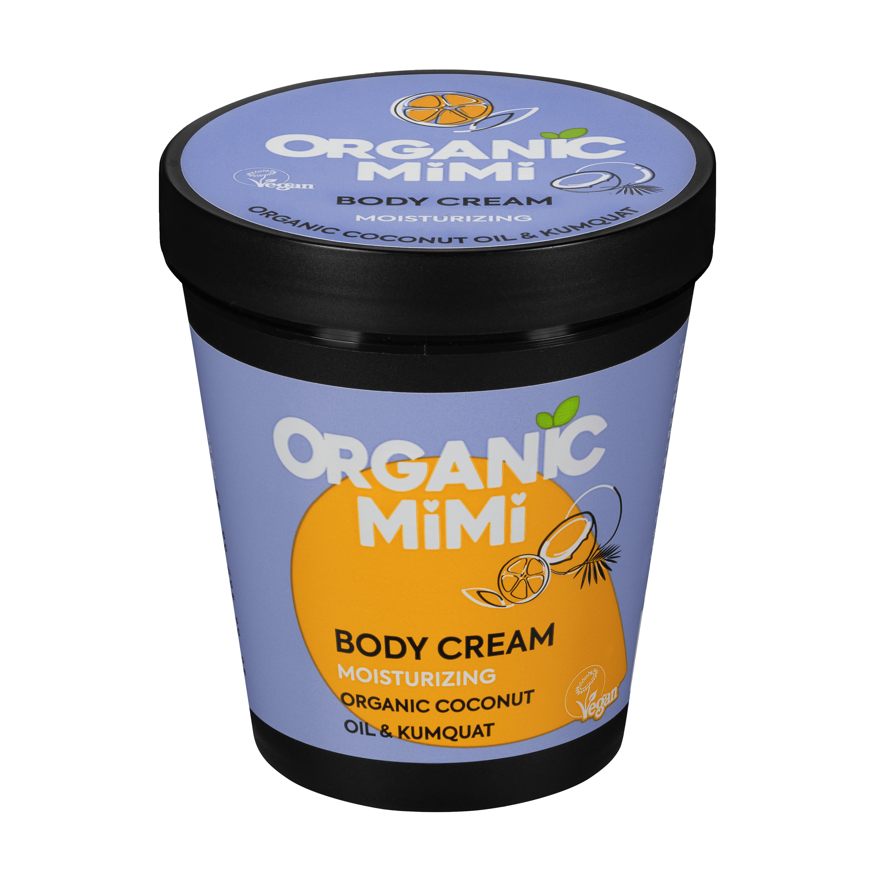 Organic Mimi Moisturizing Body Cream – Coconut & Kumquat, 200ml