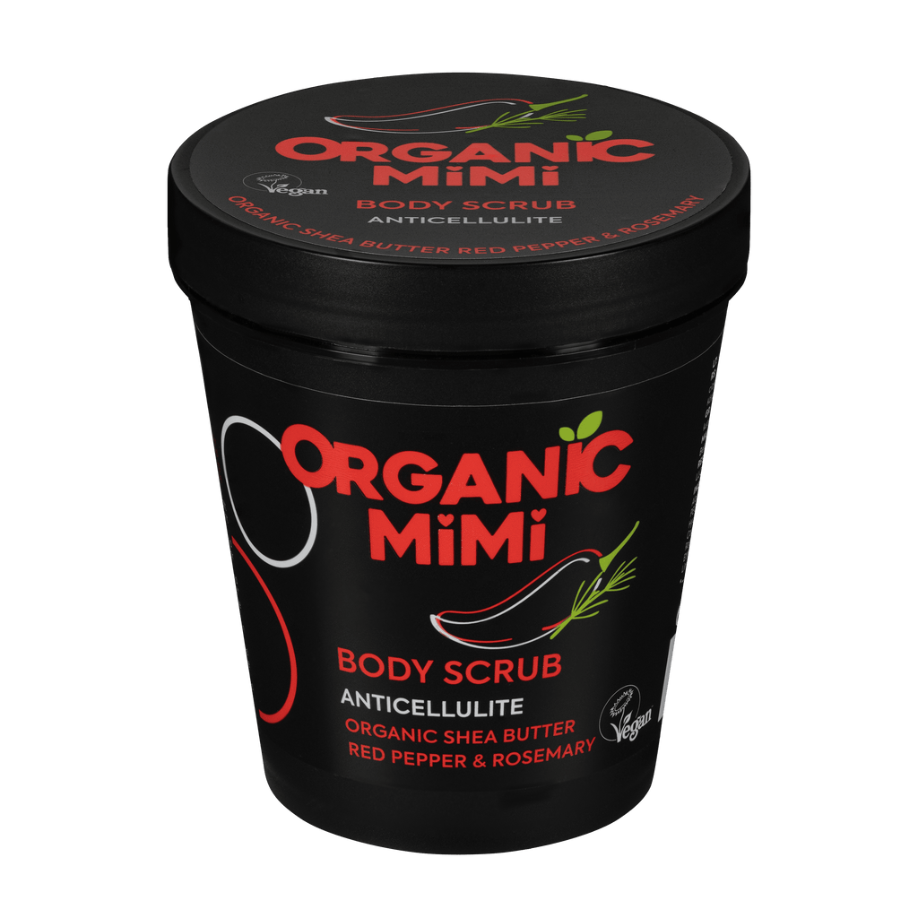 Organic Mimi Anticellulite Body Scrub – Red Pepper & Rosemary, 250g