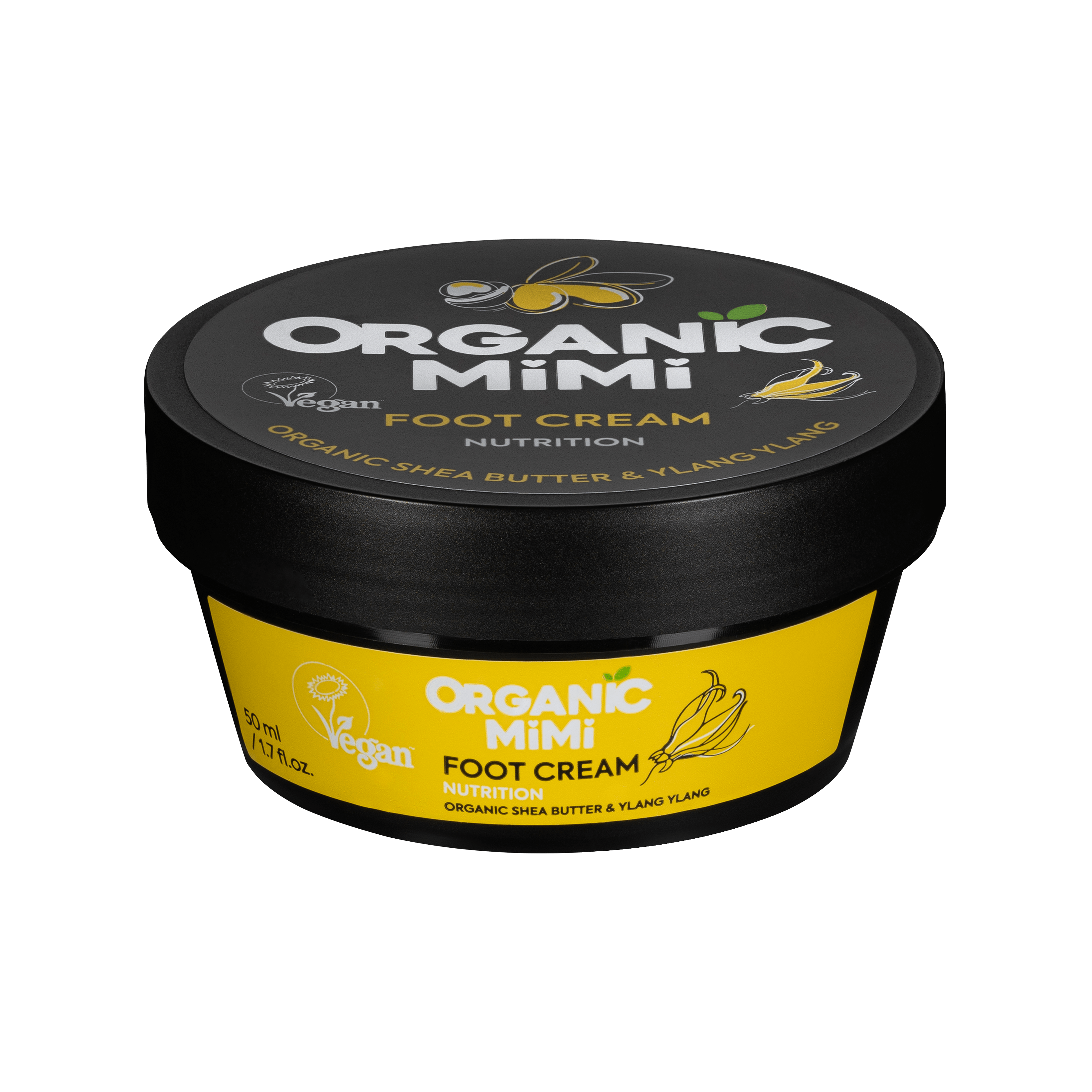 Organic Mimi Nourishing Foot Cream – Shea & Ylang Ylang, 50ml