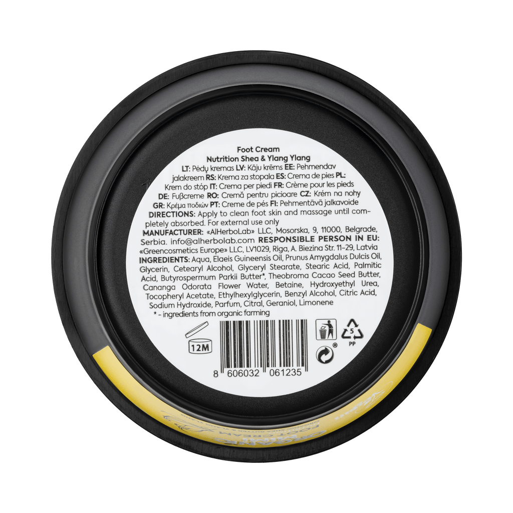 Organic Mimi Nourishing Foot Cream – Shea & Ylang Ylang, 50ml