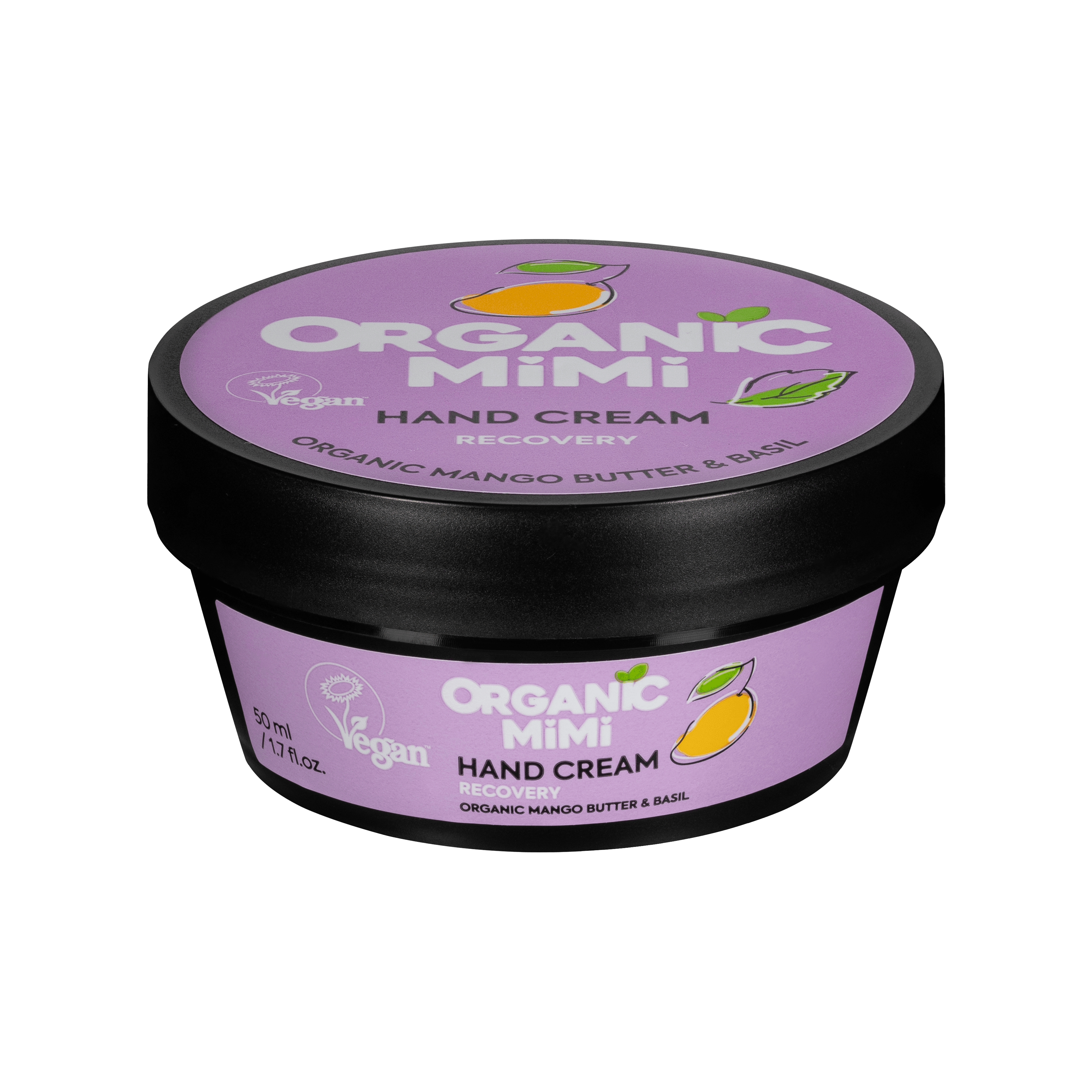 Organic Mimi Recovery Hand Cream – Mango & Basil, 50ml