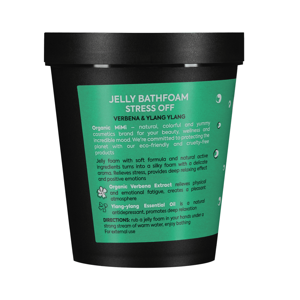 Organic Mimi Stress Off Jelly Bath Foam – Verbena & Ylang Ylang, 200ml