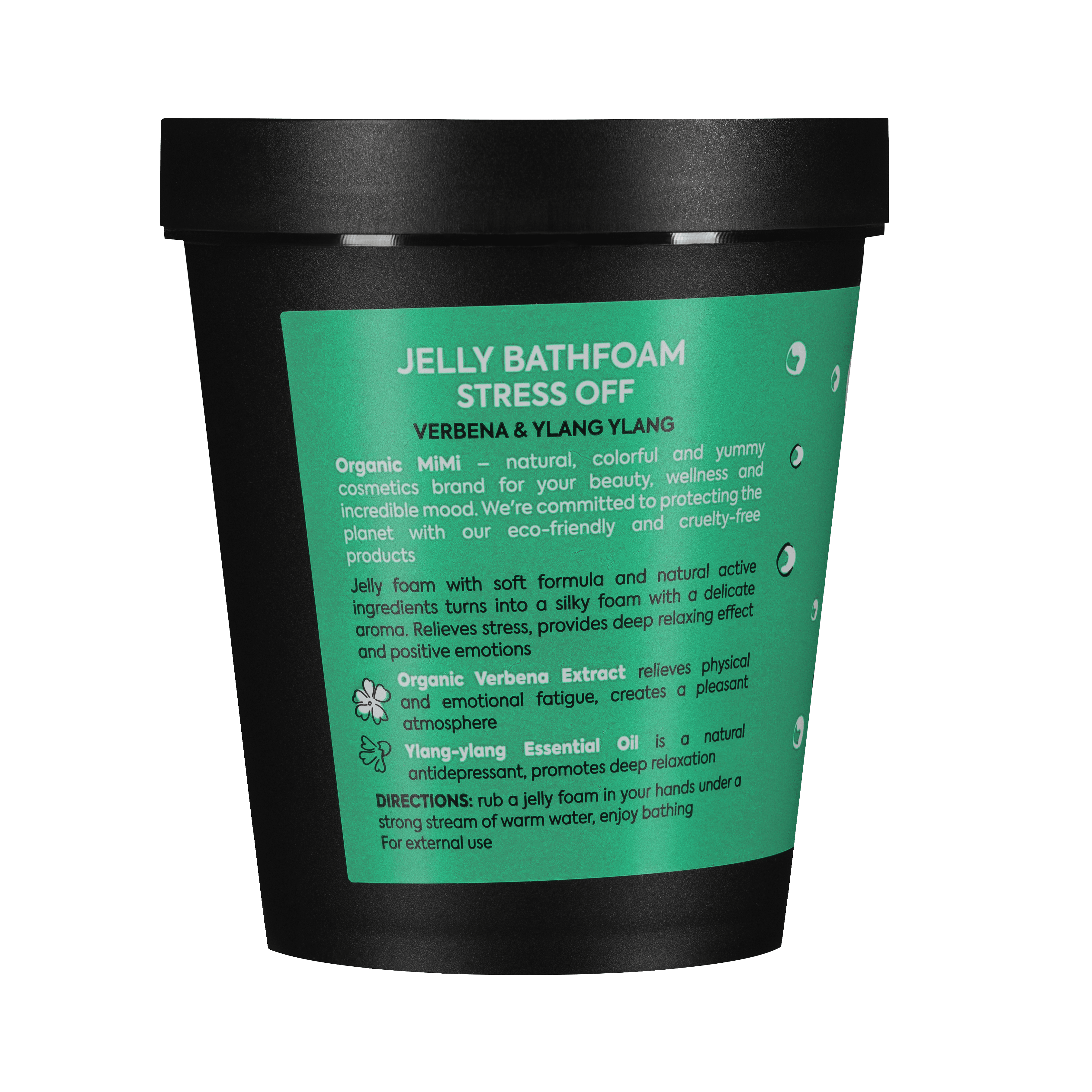 Organic Mimi Stress Off Jelly Bath Foam – Verbena & Ylang Ylang, 200ml