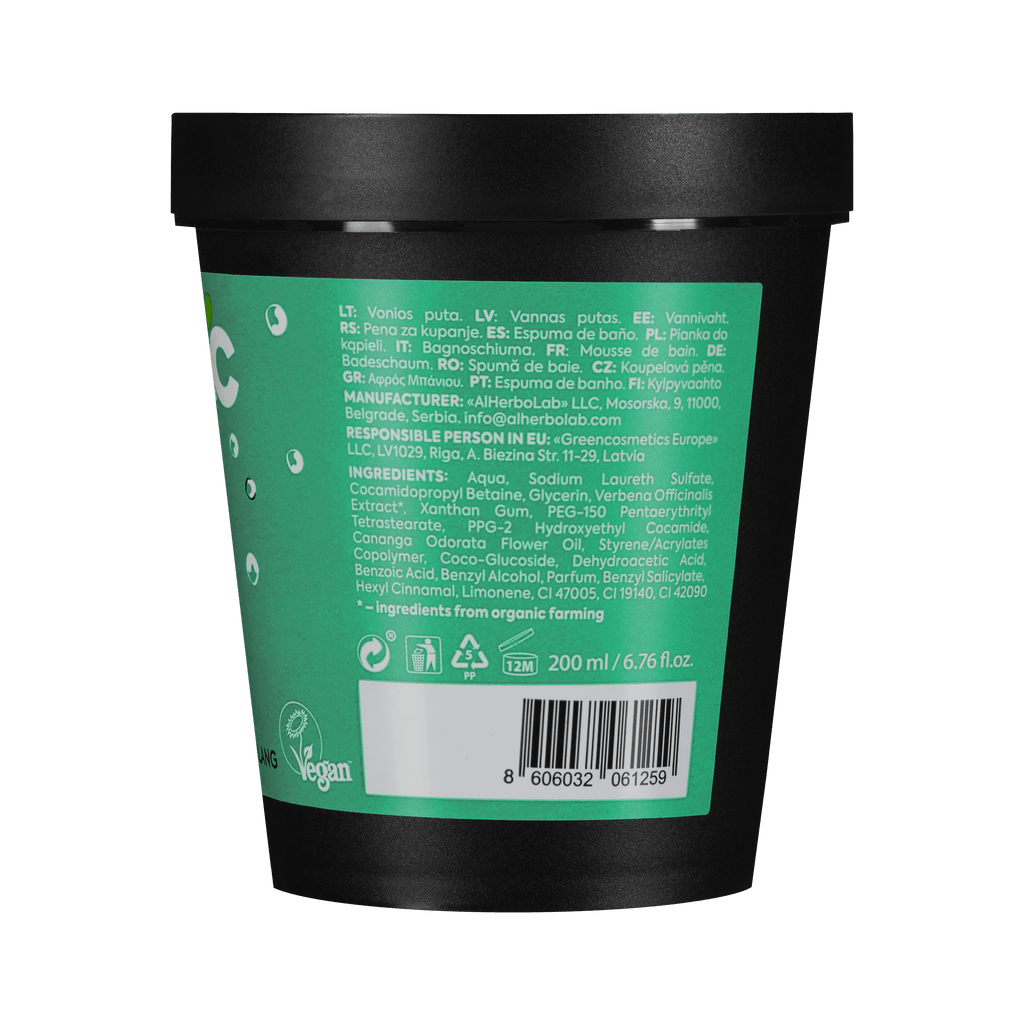 Organic Mimi Stress Off Jelly Bath Foam – Verbena & Ylang Ylang, 200ml