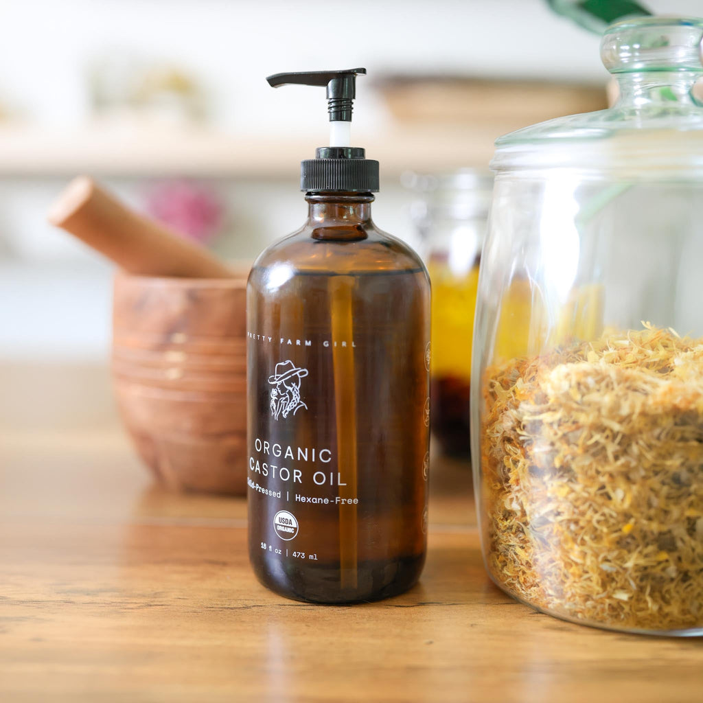 Pure Organic Cold-Pressed Castor Oil – Hexane-Free Multi-Use Wellness Oil