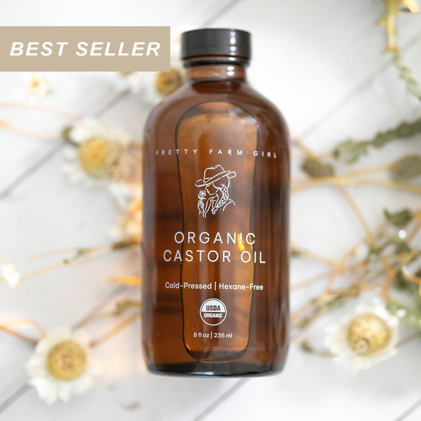 Pure Organic Cold-Pressed Castor Oil – Hexane-Free Multi-Use Wellness Oil