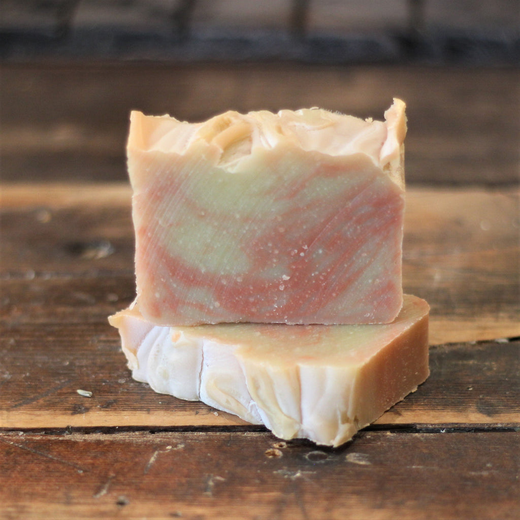 Peppermint Stick Soap Bar – Natural Detoxifying Soap with Rose Clay