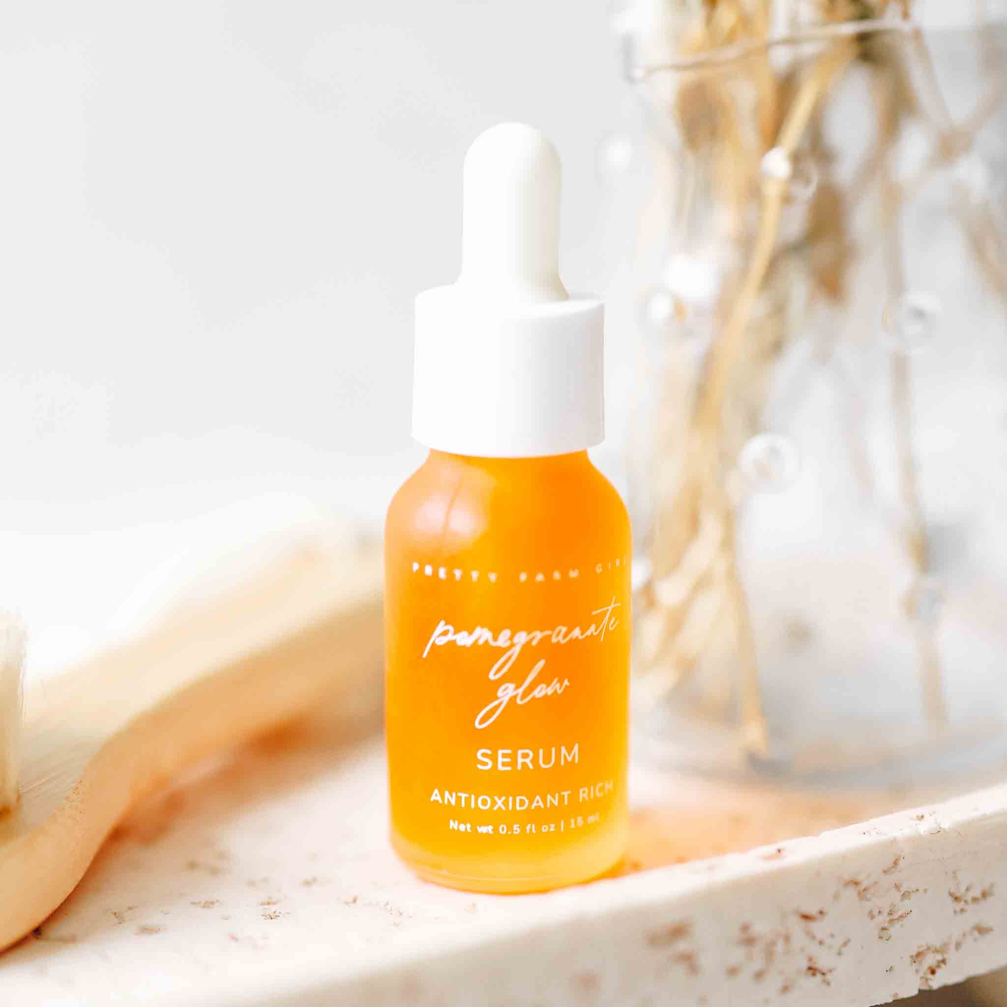 Pomegranate Glow Skin Protecting Serum – Antioxidant-Rich Natural Face Serum