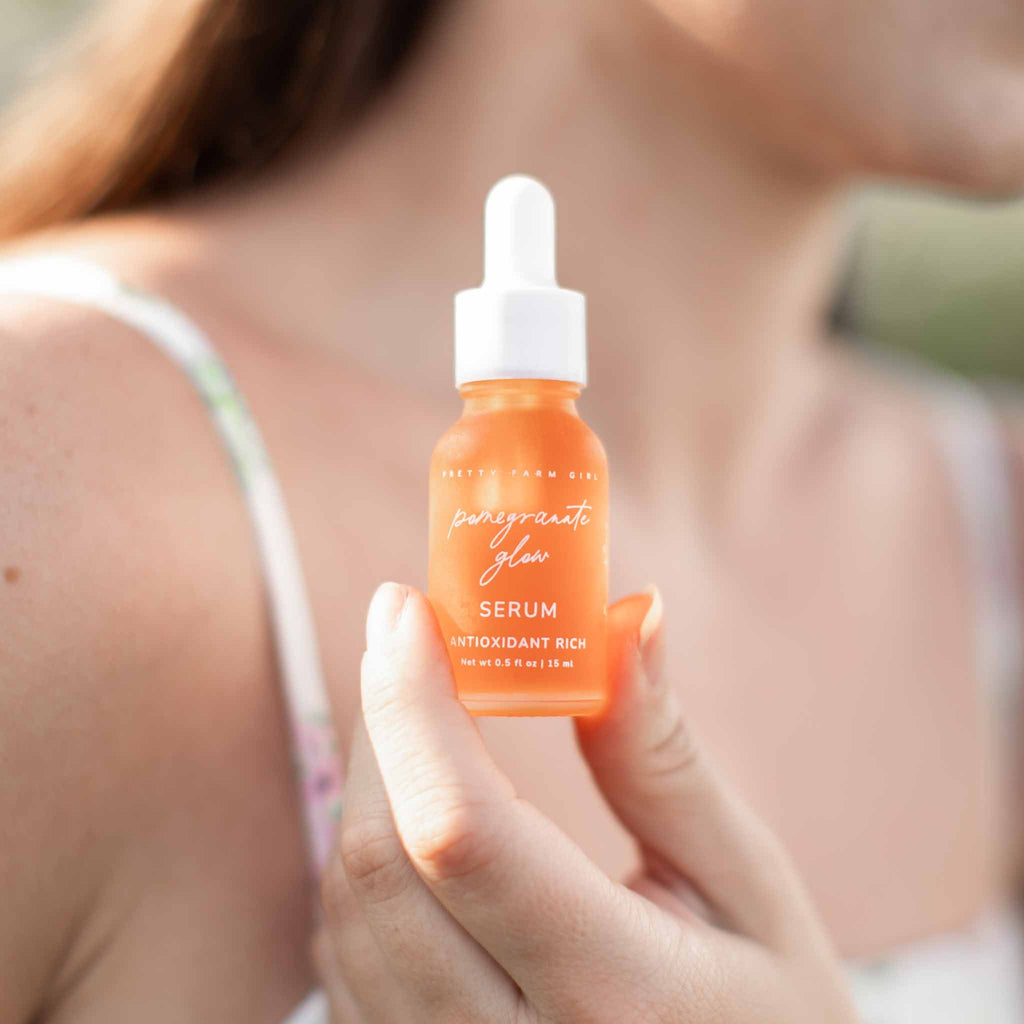 Pomegranate Glow Skin Protecting Serum – Antioxidant-Rich Natural Face Serum