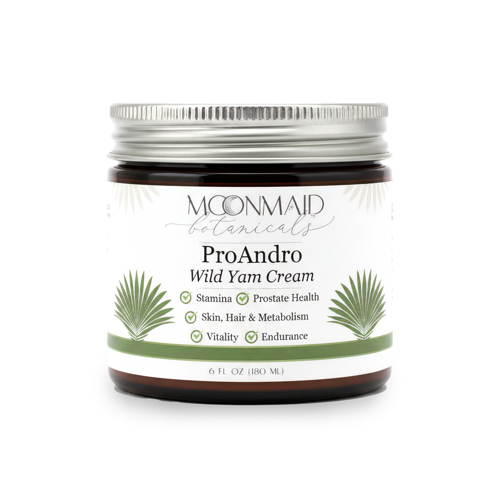 ProAndro Men’s Wild Yam Cream – Natural Hormone Support for Men (6 oz) | MoonMaid Botanicals