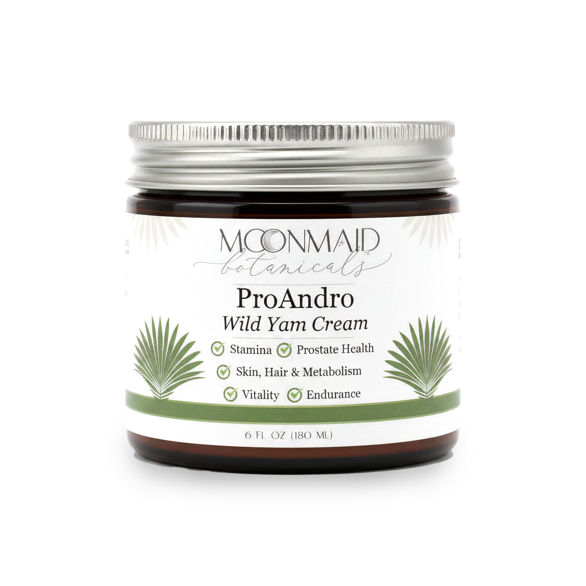 ProAndro Men’s Wild Yam Cream – Natural Hormone Support for Men (6 oz) | MoonMaid Botanicals